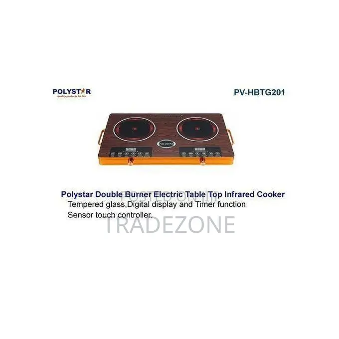 Polystar Double Burner Infrared Cooker | PV-HBTG201