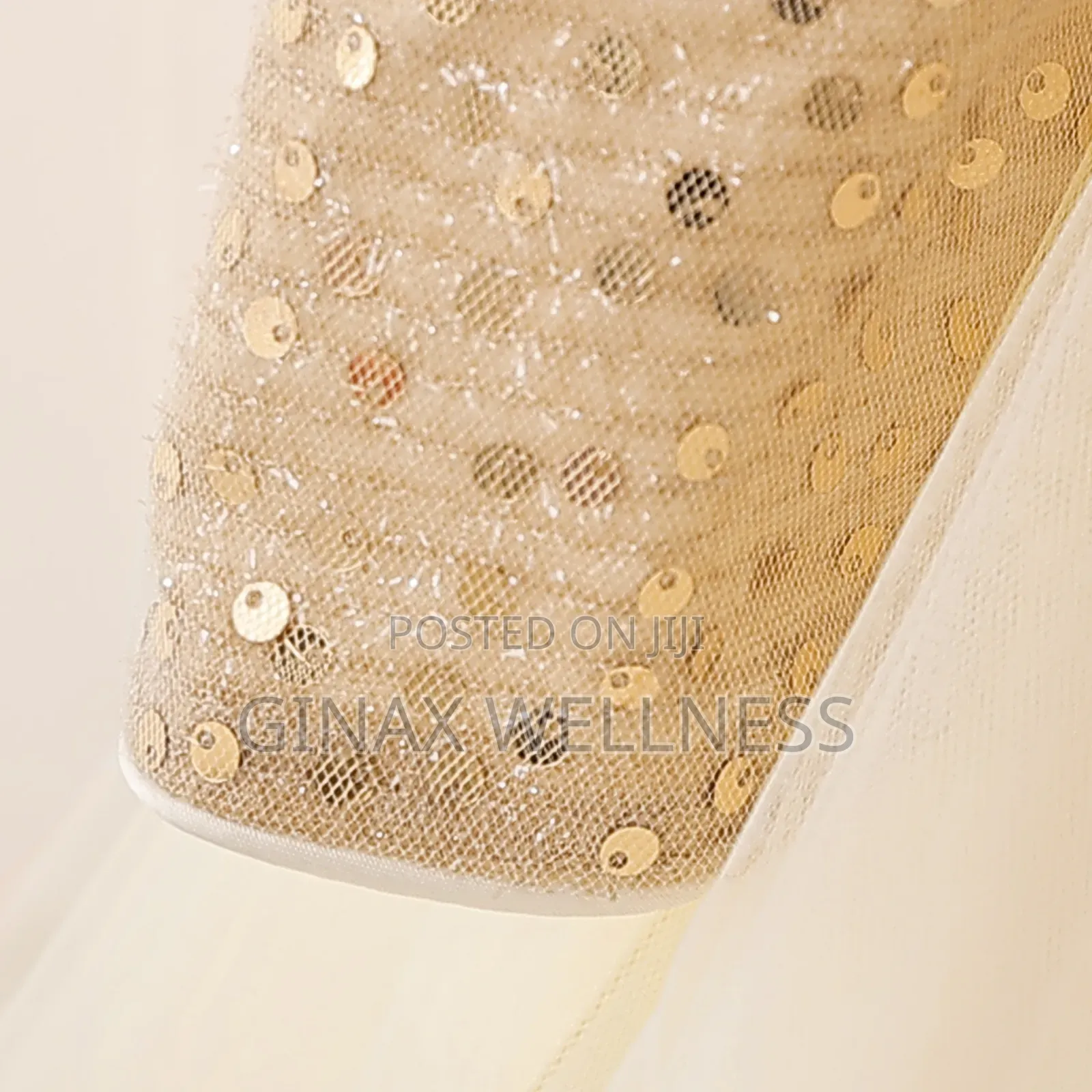 Girls Gold Sequin Princess Dress With Bow (6-18 Months)