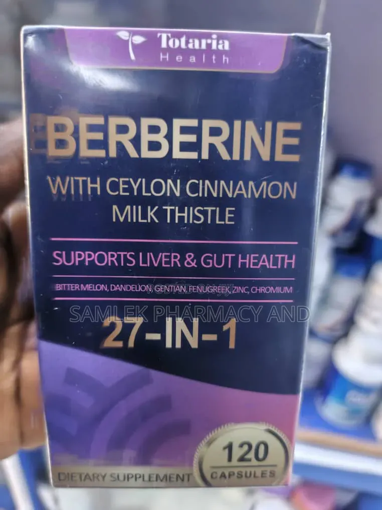 27-in-1 Berberine Supplement With Ceylon Cinnamon, Milk Thistle -