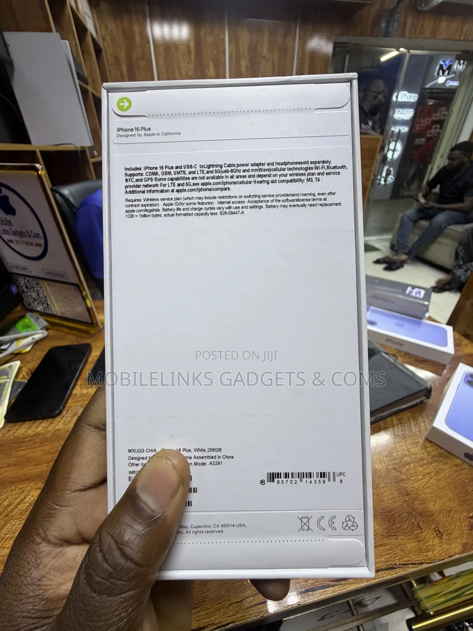 New Apple iPhone 16 Plus 256 GB White