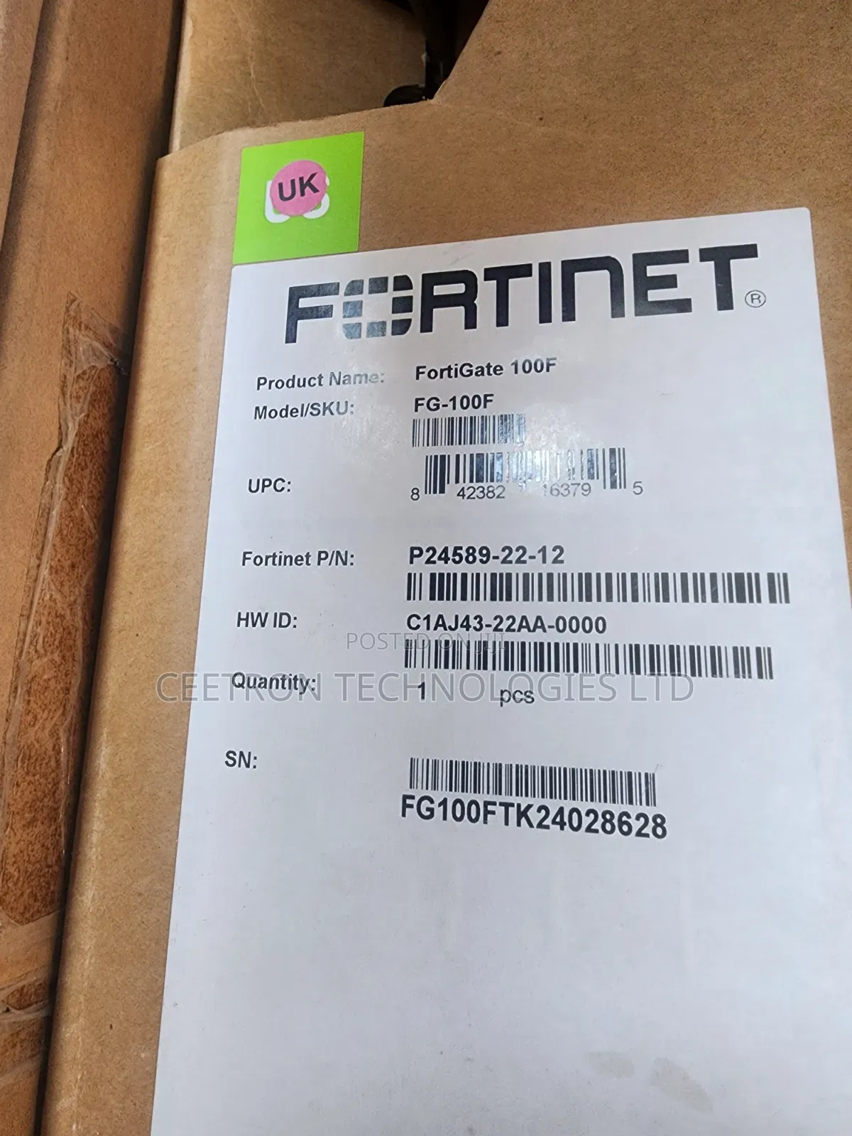 Fortigate 100f Firewall