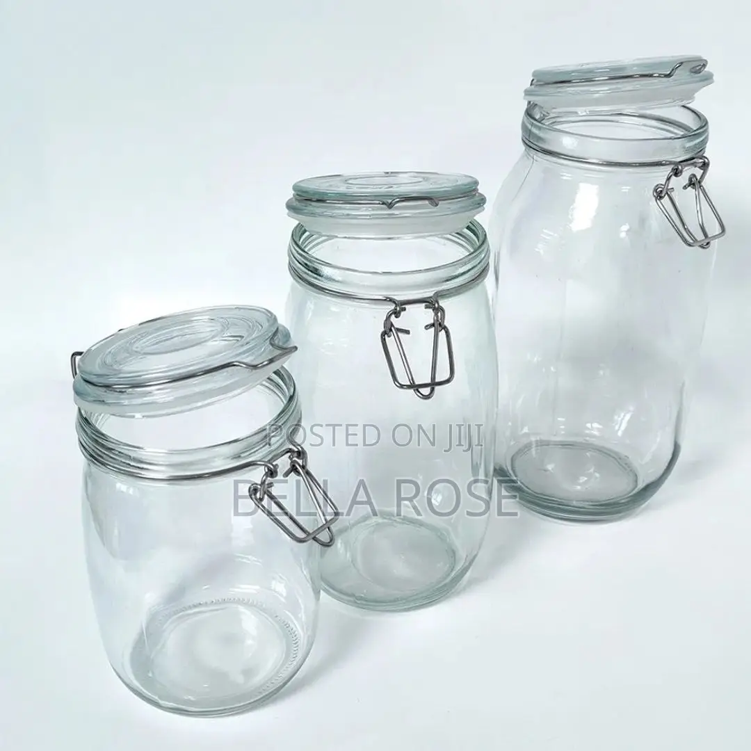 Glass Airtight Jars (1.5L, 1L, 750ml)