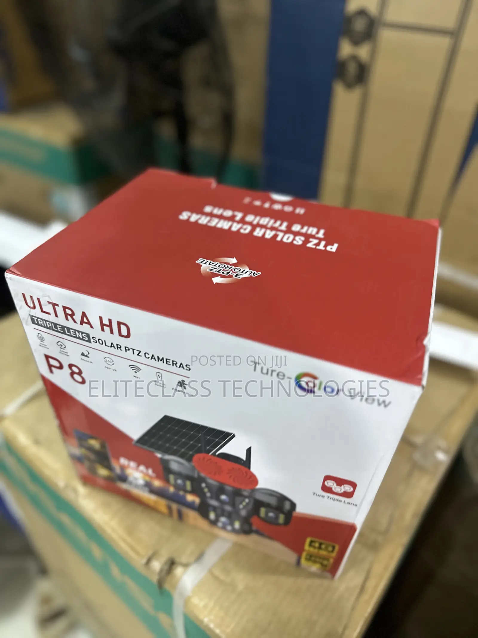 P8 Triple Lens Solar Security Monitoring Camera