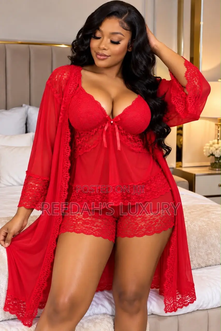 Amour 3-in-1 Sheer Robe Set
