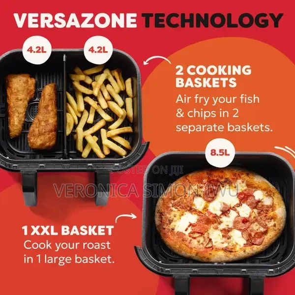 Instant Air Fryer8.5L- Air Fry, Bake, Roast, Grill, Dehydrate & Reheat