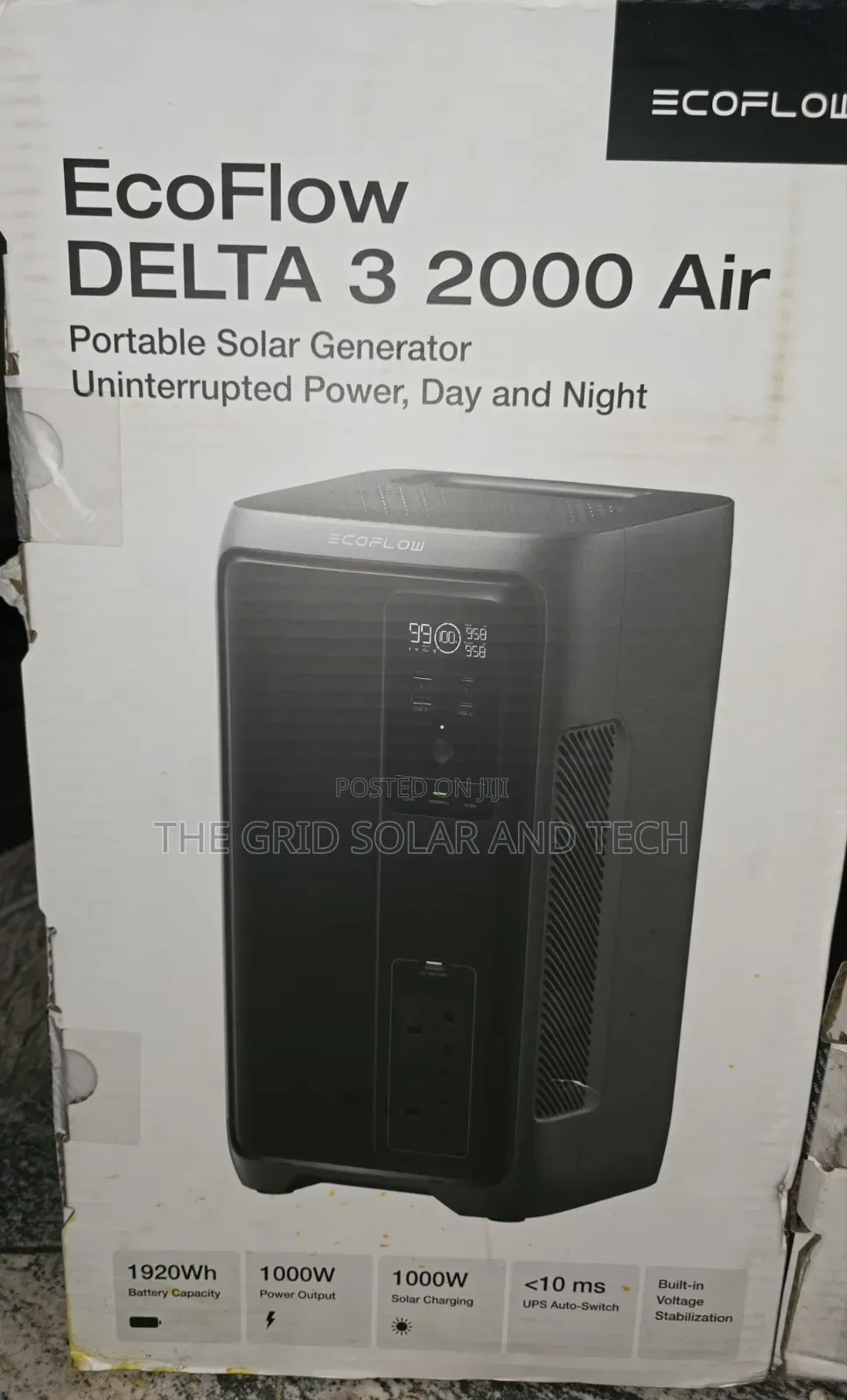 EcoFlow Delta 3 2000 Air + 650W Solar Panel