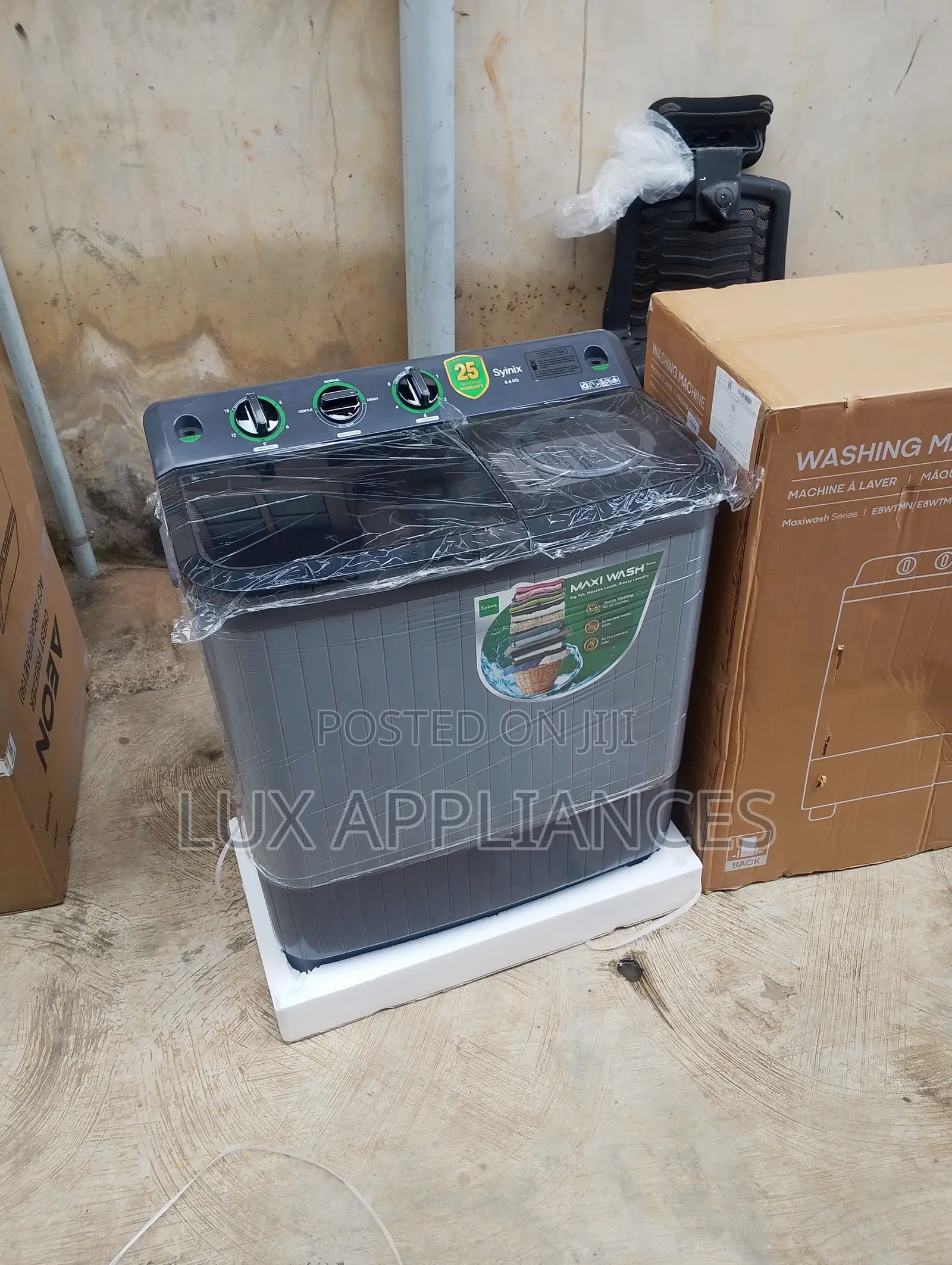 Syinix 8.5kg Top Load Twin Tub Laundry Washer for Families