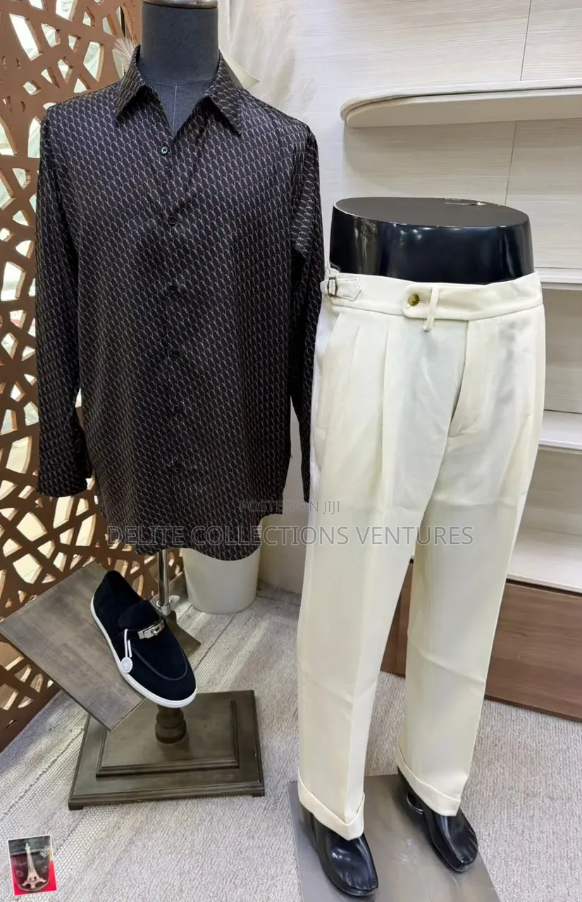 *Original Ysl Pure Silk Shirt Available in Store  M — XXL