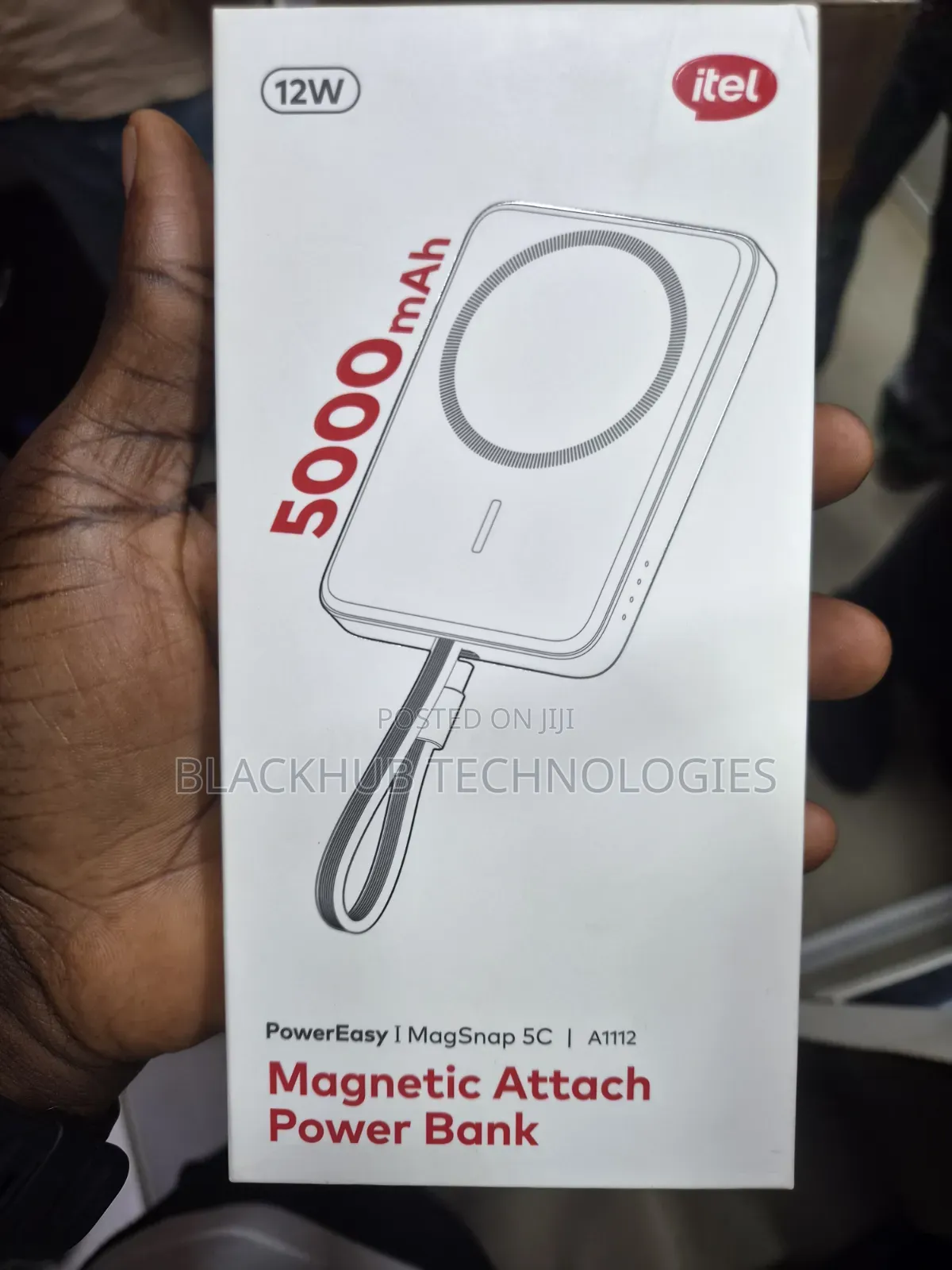 Itel 5000MAH 12W PowerEasy Magsnap 5C Magnetic Powerbank