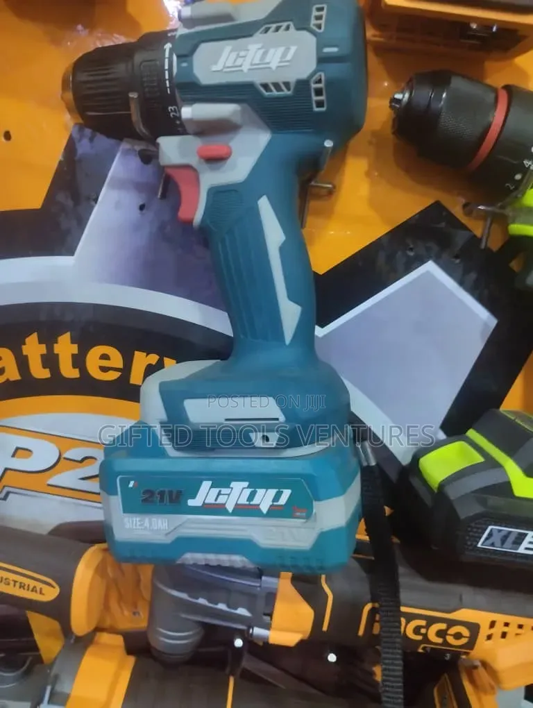 JCTop 21V Cordless Brushless Drill / Screwdriver (4.0Ah Battery)
