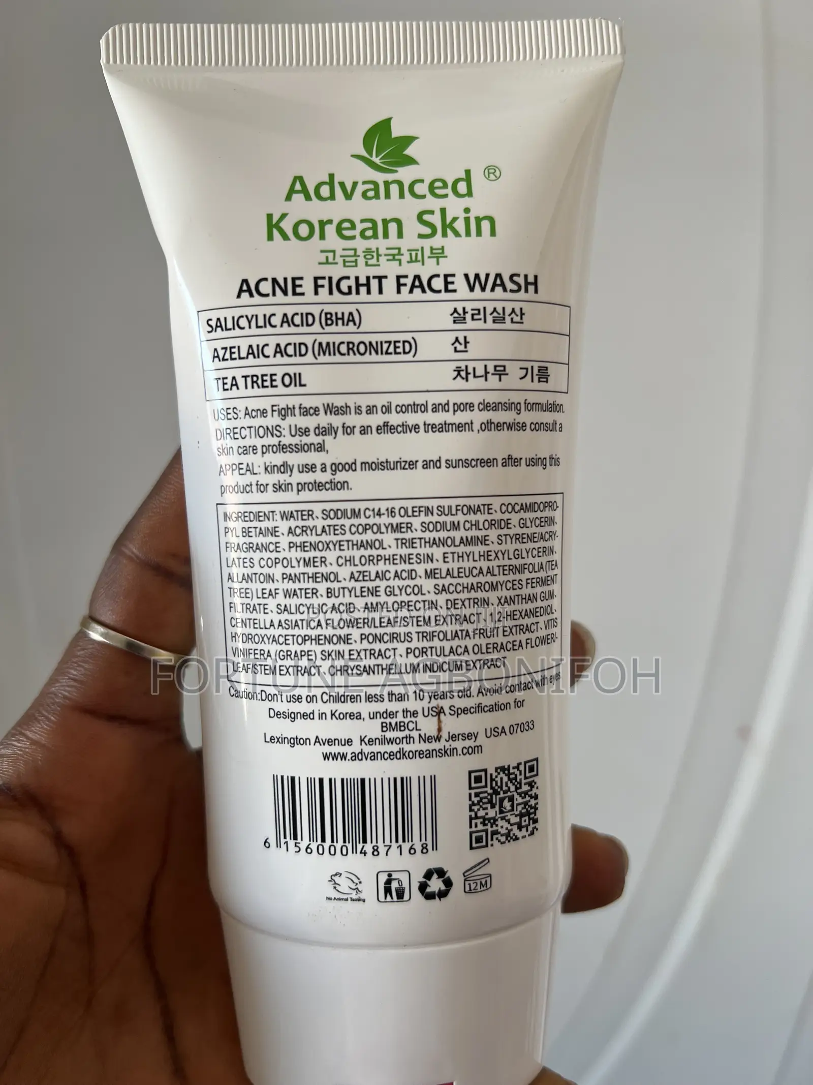 Advanced Korean Skin Acne Fight Face Wash