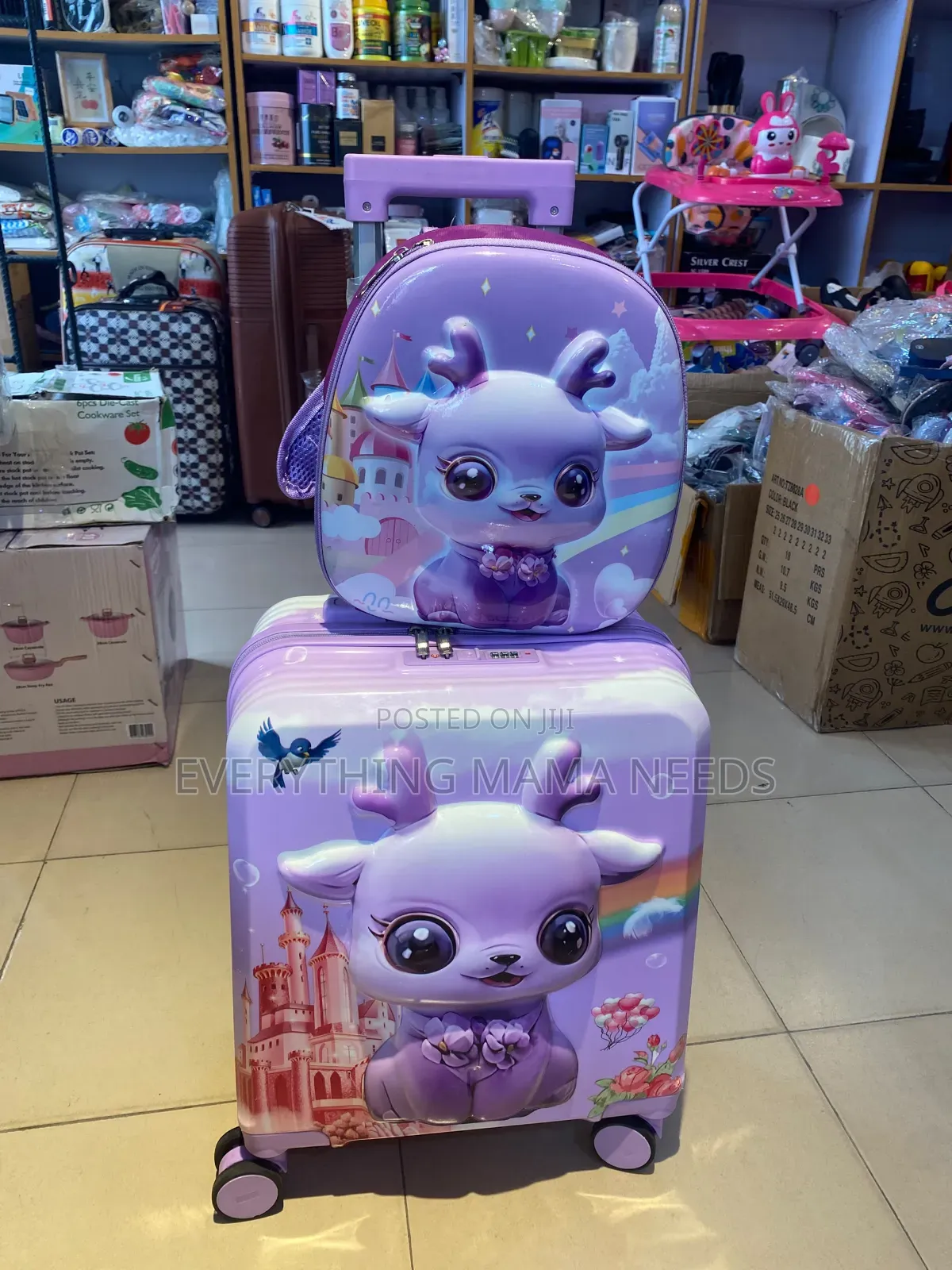 Kids 2-in-1 Luggage Set | Rolling Suitcase + Backpack