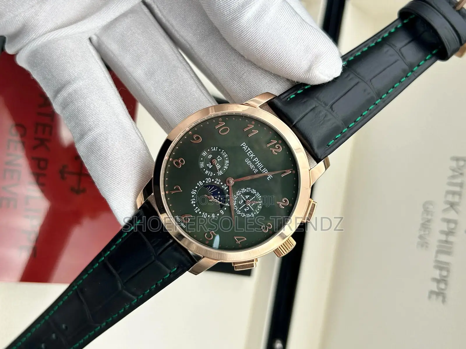 Patek Philippe Chronograph Leather Strap Watch | Timeless Luxury