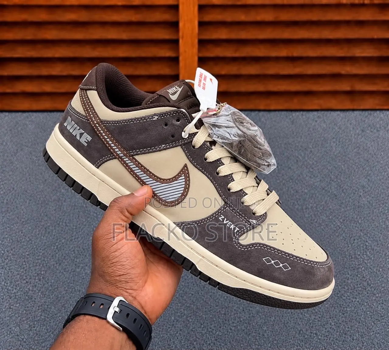 Premium Nike Sb Dunk Low Brown Beige Sneakers