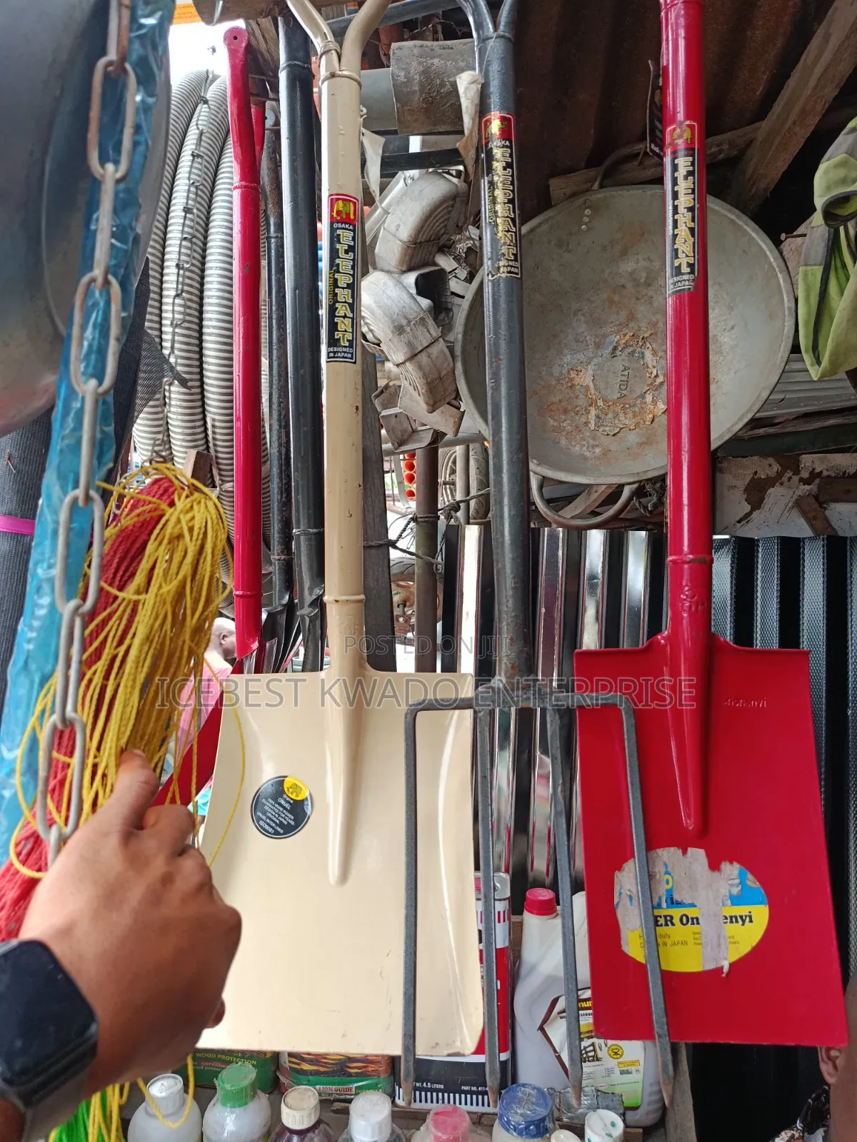 Hardware and Agricultural Tools, Including Heavy-Duty Metal-Shaft