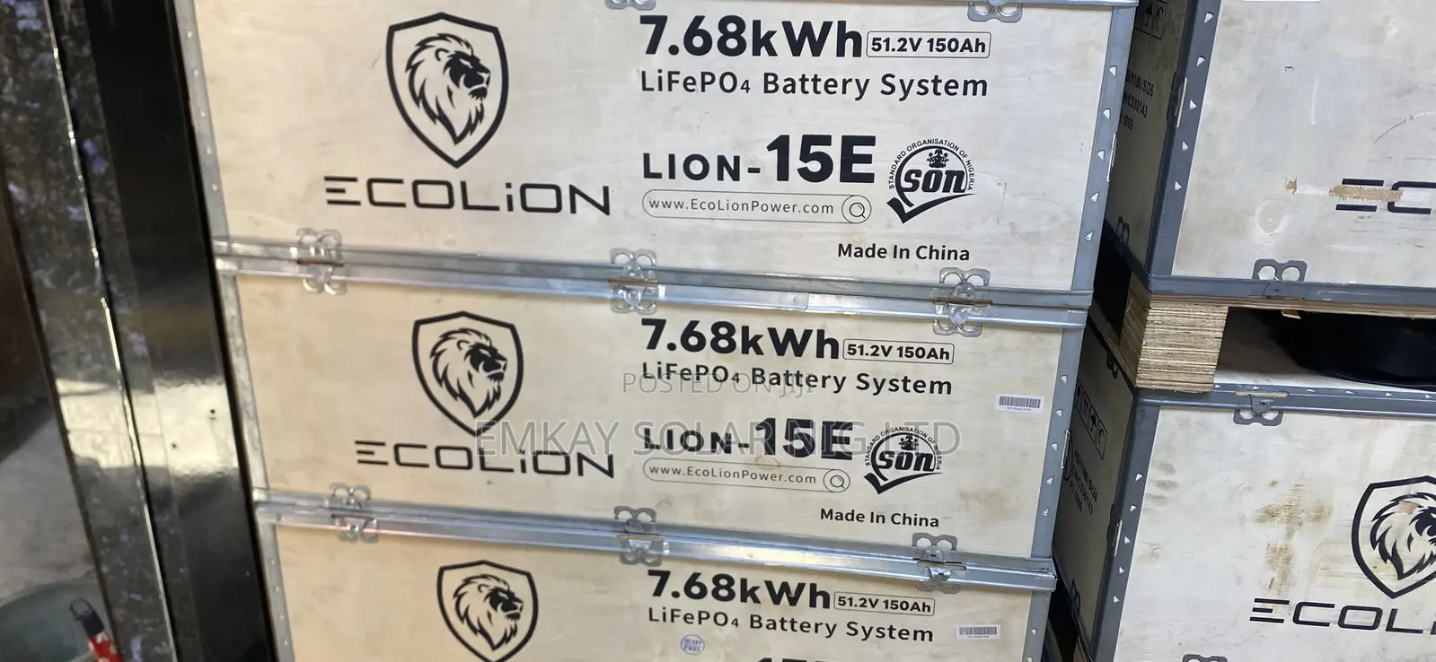 7.68kwh ECOLiON 51.2v 150ah