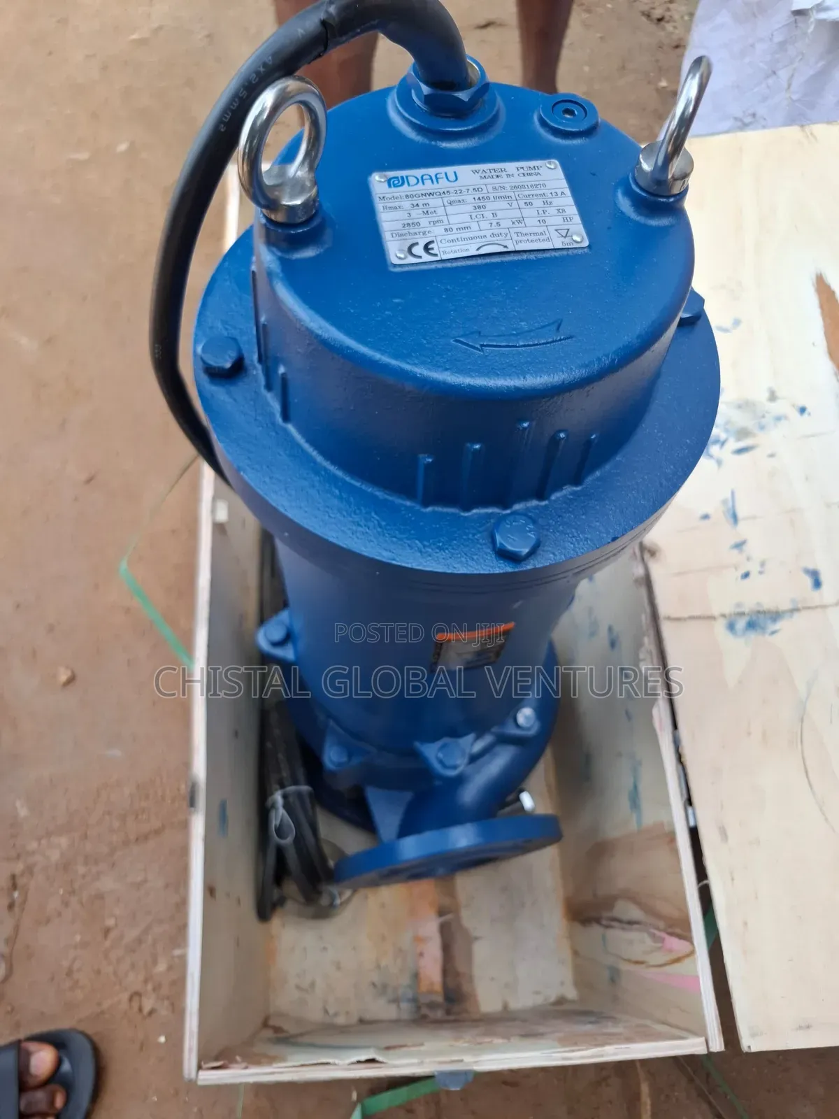 DAFU 10HP Submersible Sewage Pump (80gnwq45-22-7.5d)