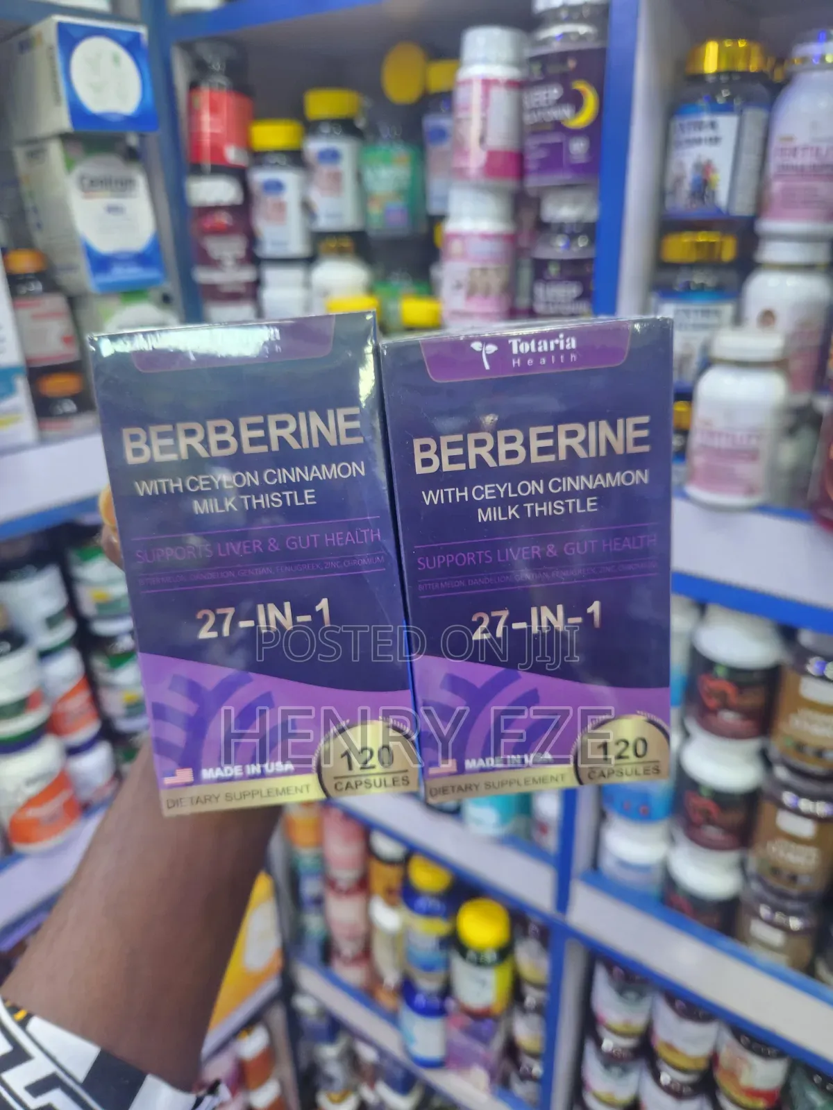 Berberine 27-in-1 With Ceylon Cinnamon & Milk Thistle – 120 Capsules