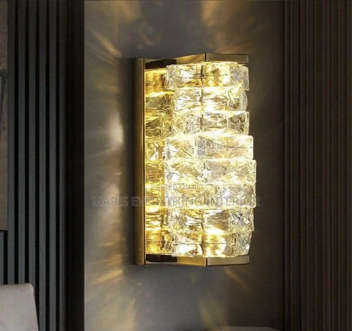 Diamond Stack Crystal Wall Light(Hotel Luxury on Your Wall )
