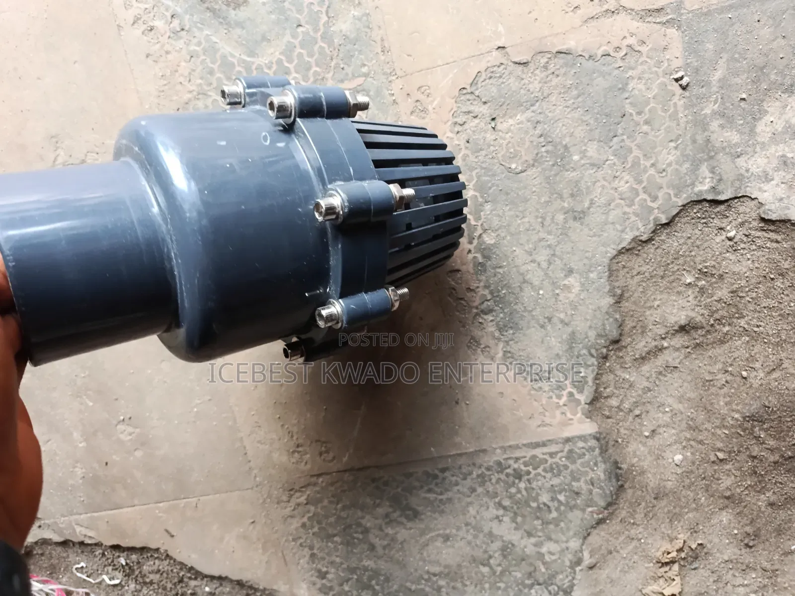 Heavy-Duty Grey uPVC Foot Valve (Also Known as a Bottom
