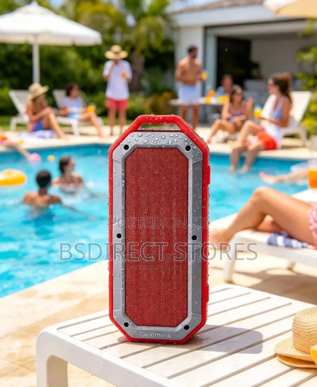 Goodmans Waterproof Wireless Bluetooth Waterproof Speaker Built in Mic