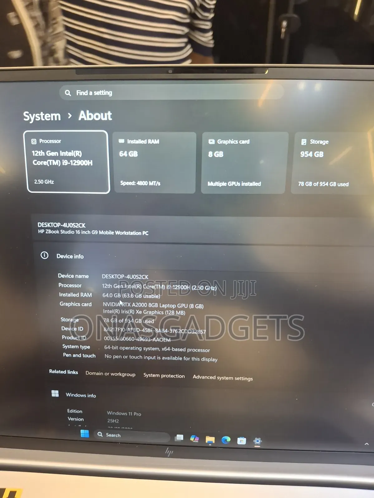 Laptop HP ZBook Power G9 i7 64GB Intel Core i9 SSD 1T