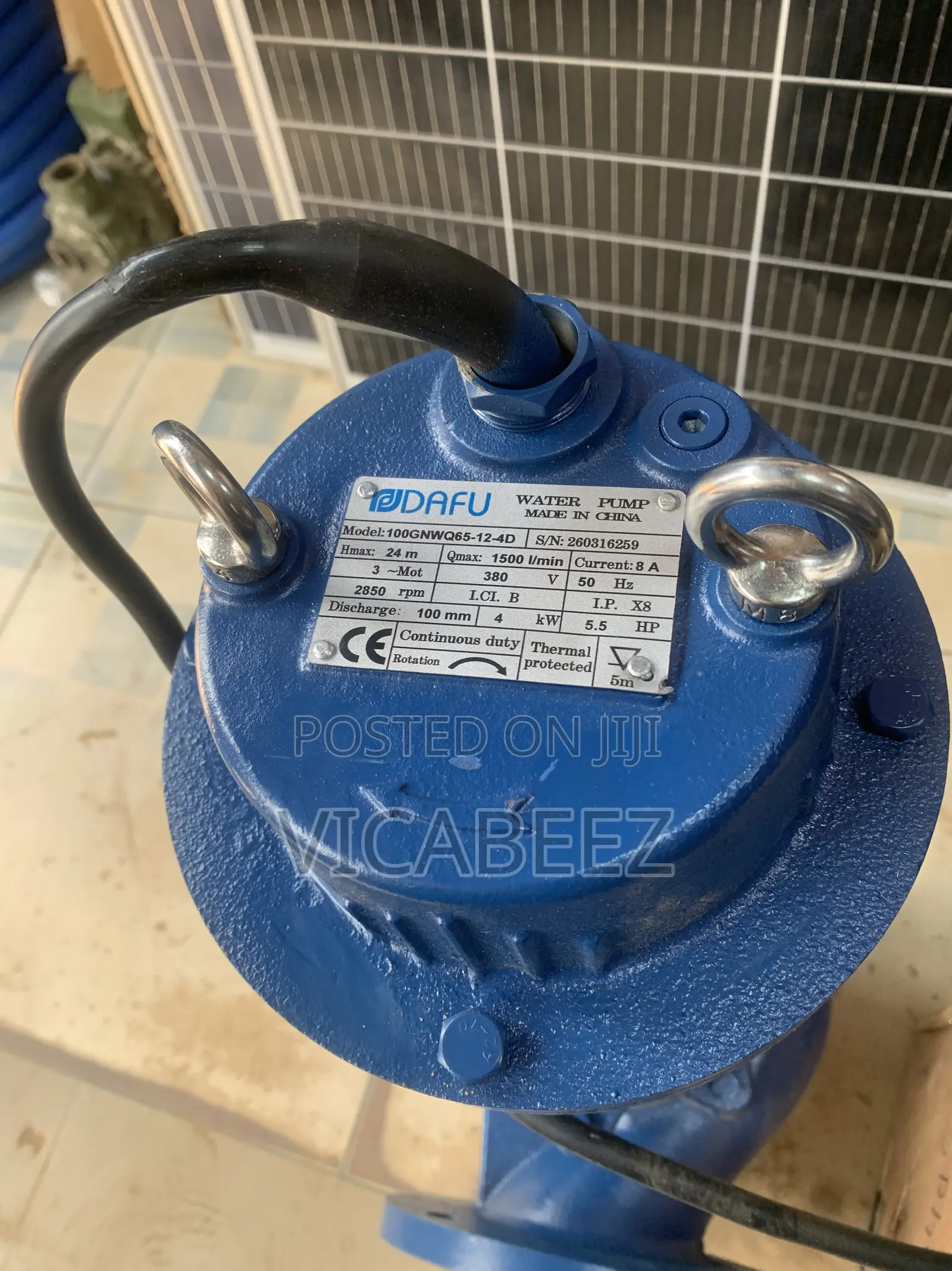 5.5hp DAFU Sewage Pump