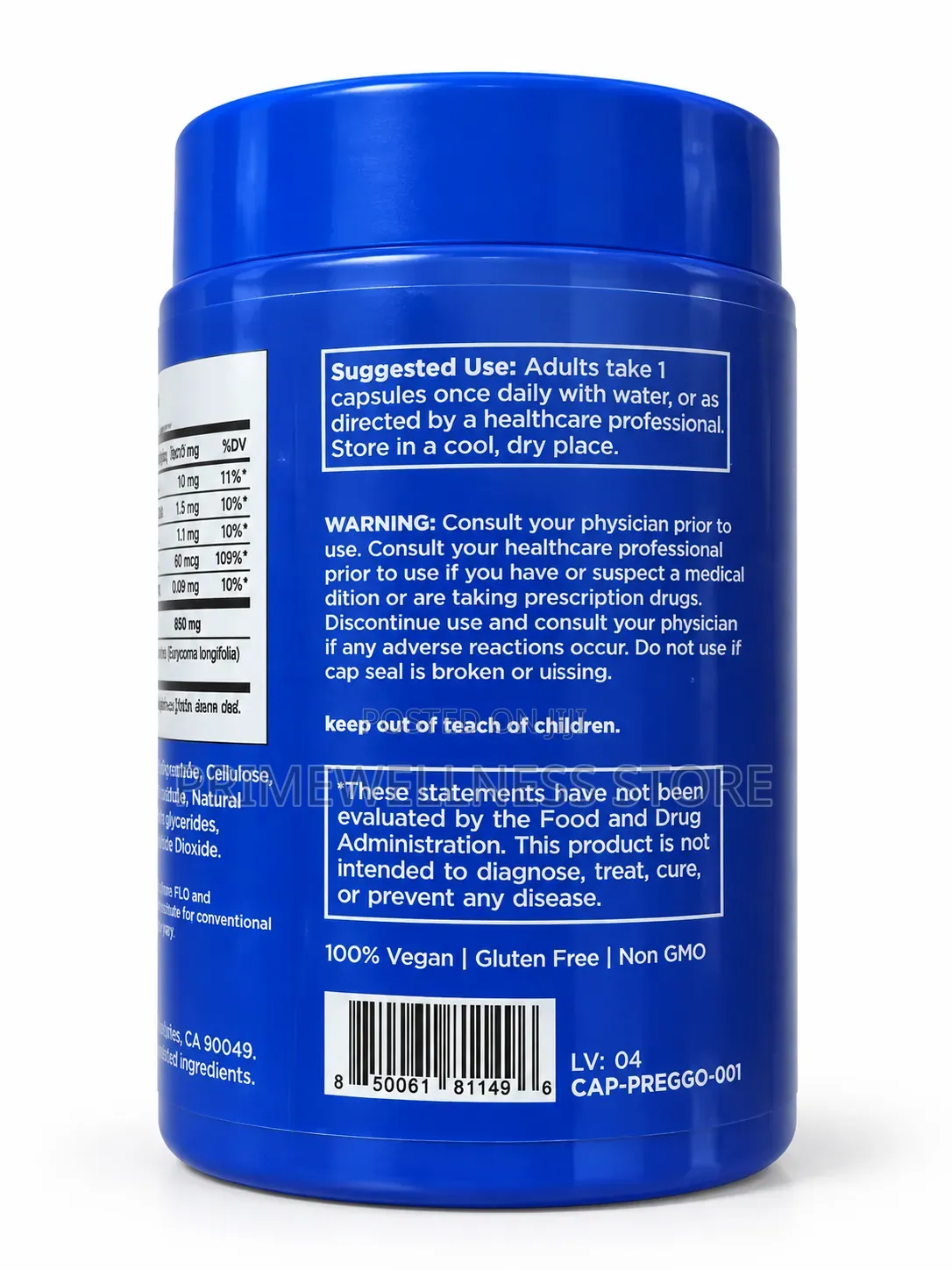 Preggo Sperm Health 60 Vegan Capsules