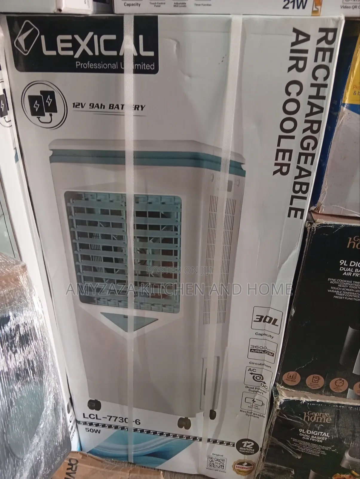 Lexical LCL-7730-6 Rechargeable Air Cooler,