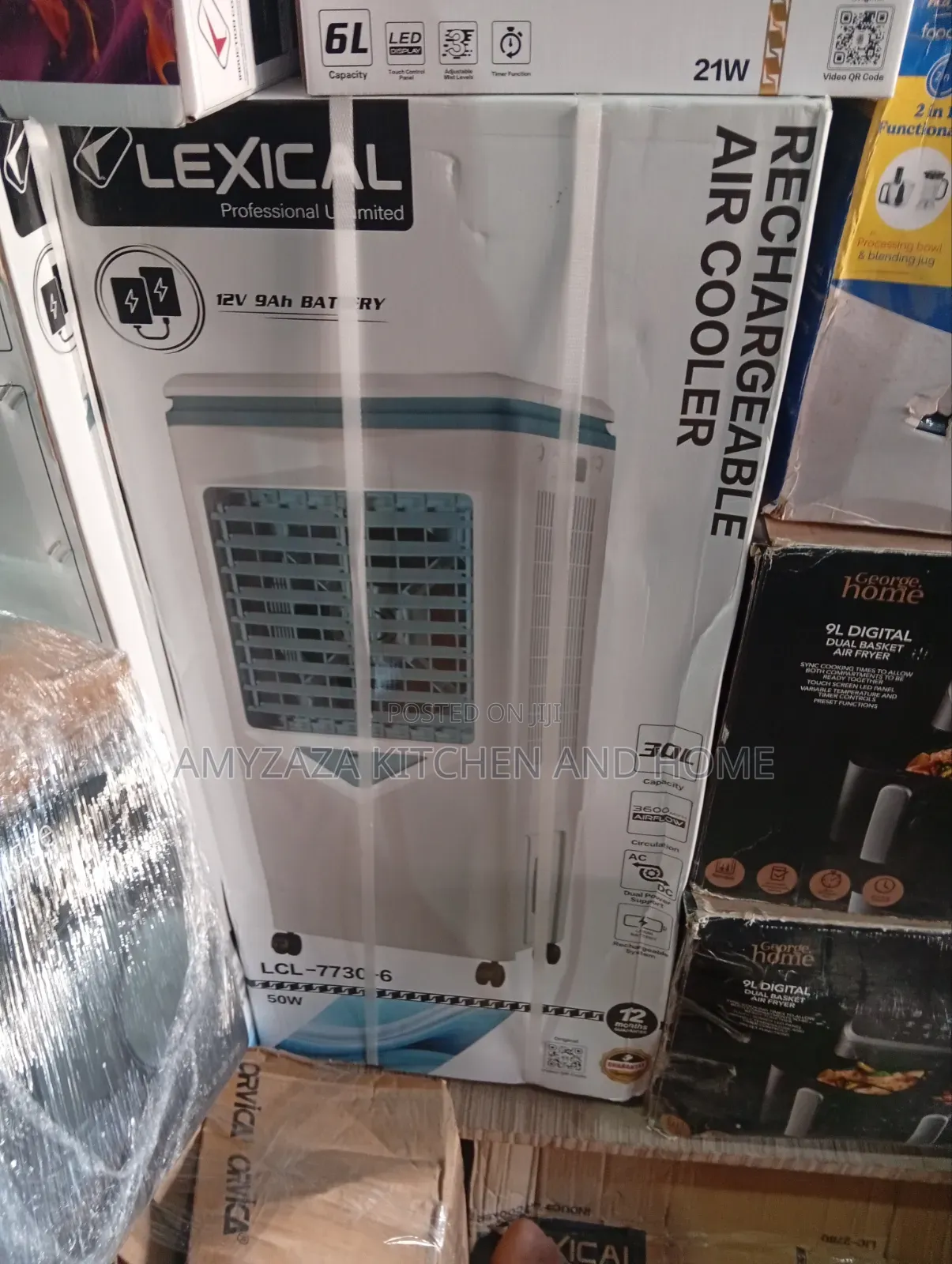 Lexical LCL-7730-6 Rechargeable Air Cooler,