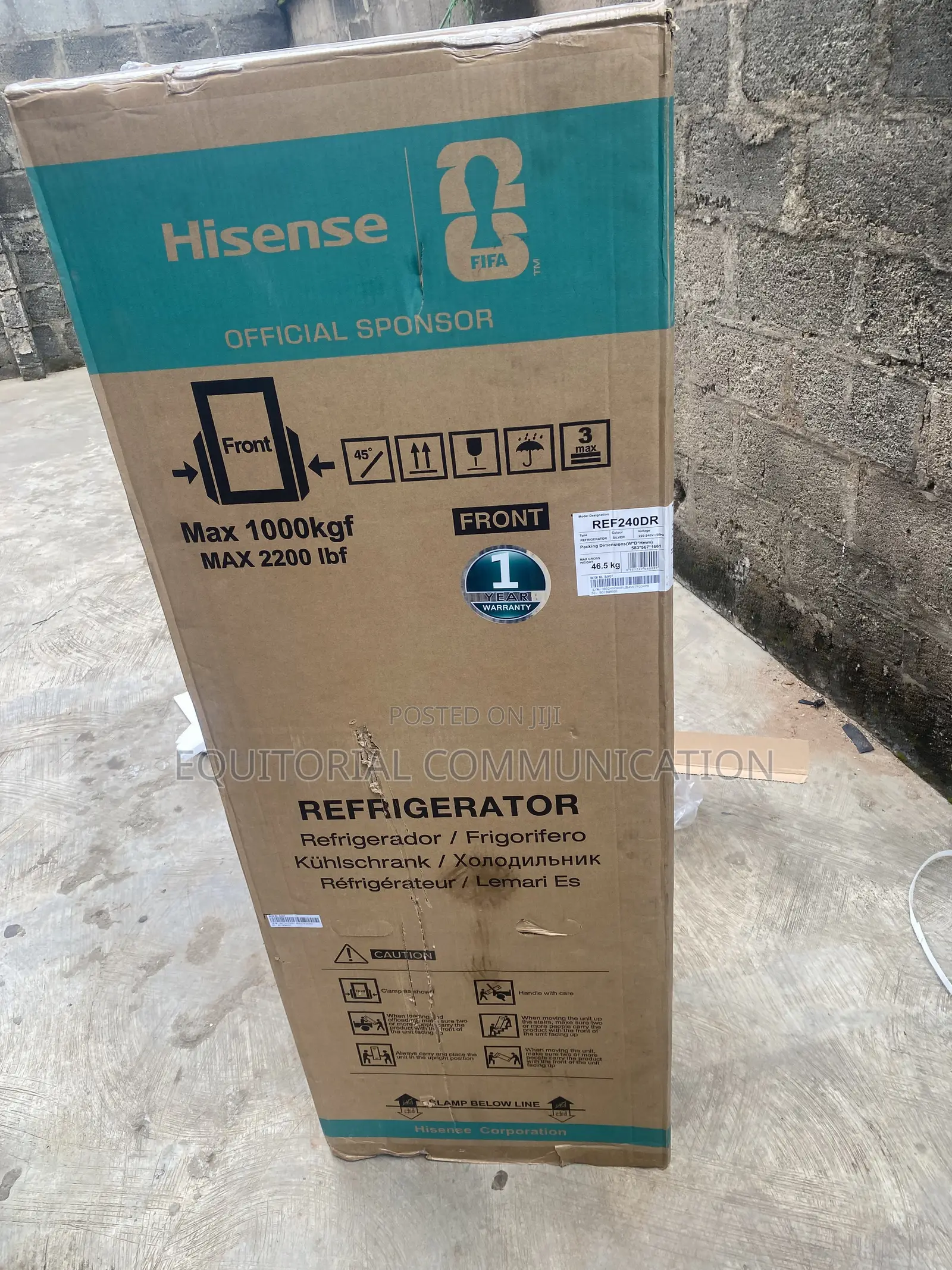 Hisense REF240DR 240L Top Freezer Refrigerator