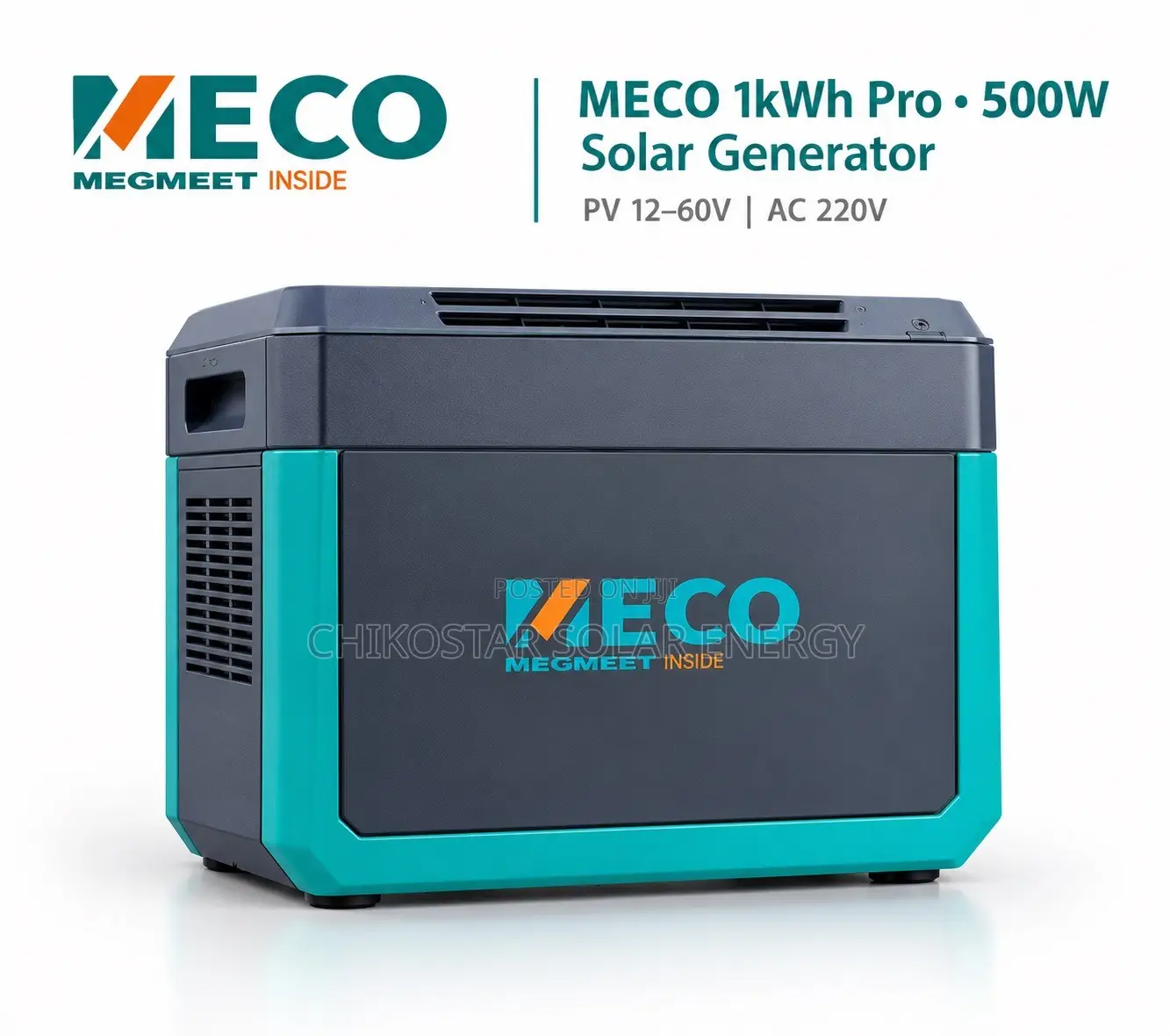 MECO 1kWh Pro (500W) Solar Generator – Brand New in Box