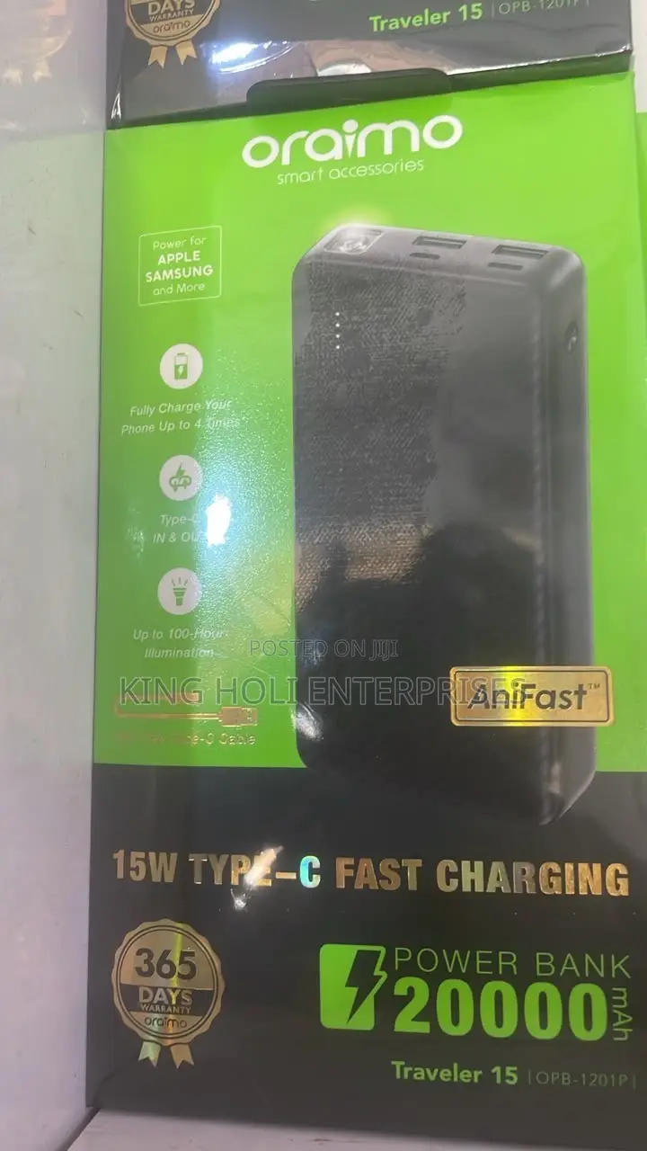 Oraimo Traveler 15 (OPB-1201P) 20000mAh Power Bank
