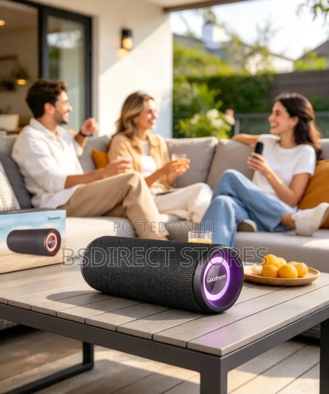 Goodmans 360 Degree Powerful Wireless LED Lights Speaker