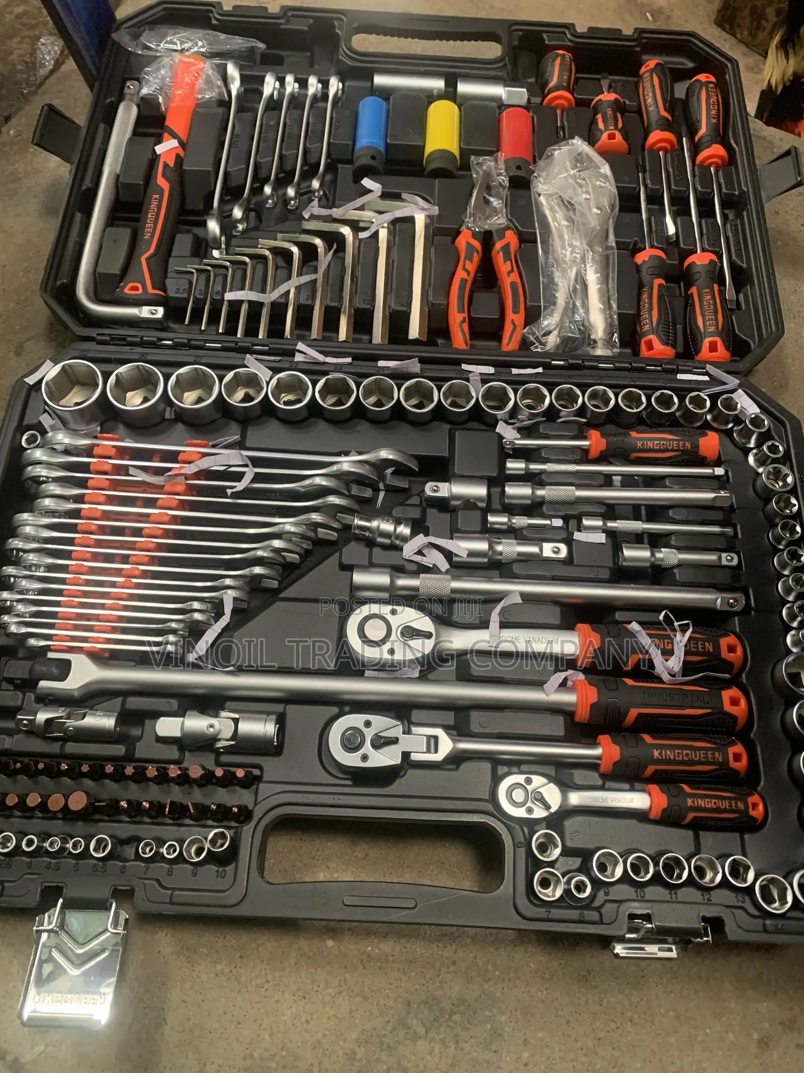 KINGQUEEN 200+ PCS Socket Set - Black & Orange Box - Heavy Duty