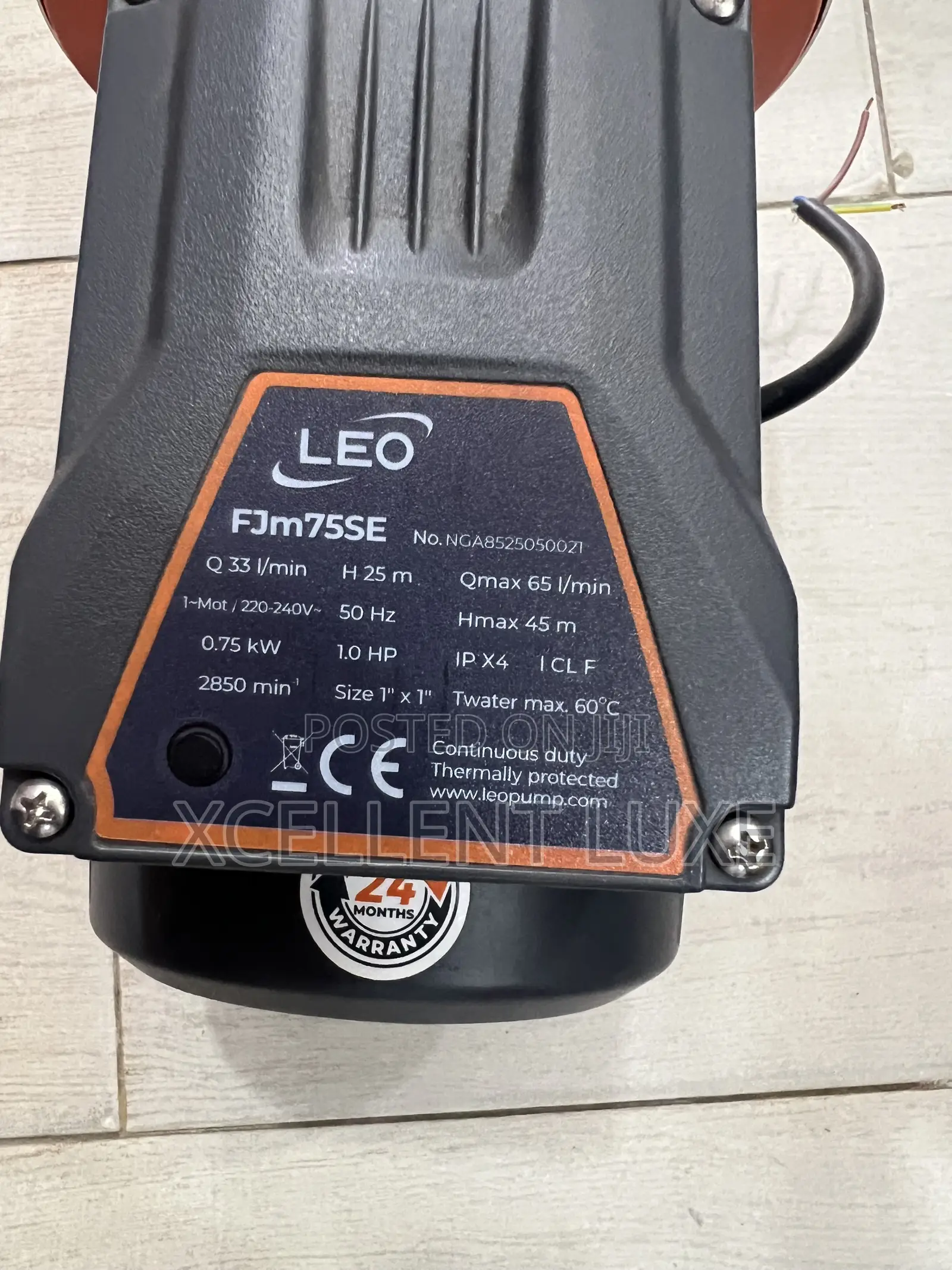 LEO 1hp Automatic Pressure Booster pump.made With Stainless Steel