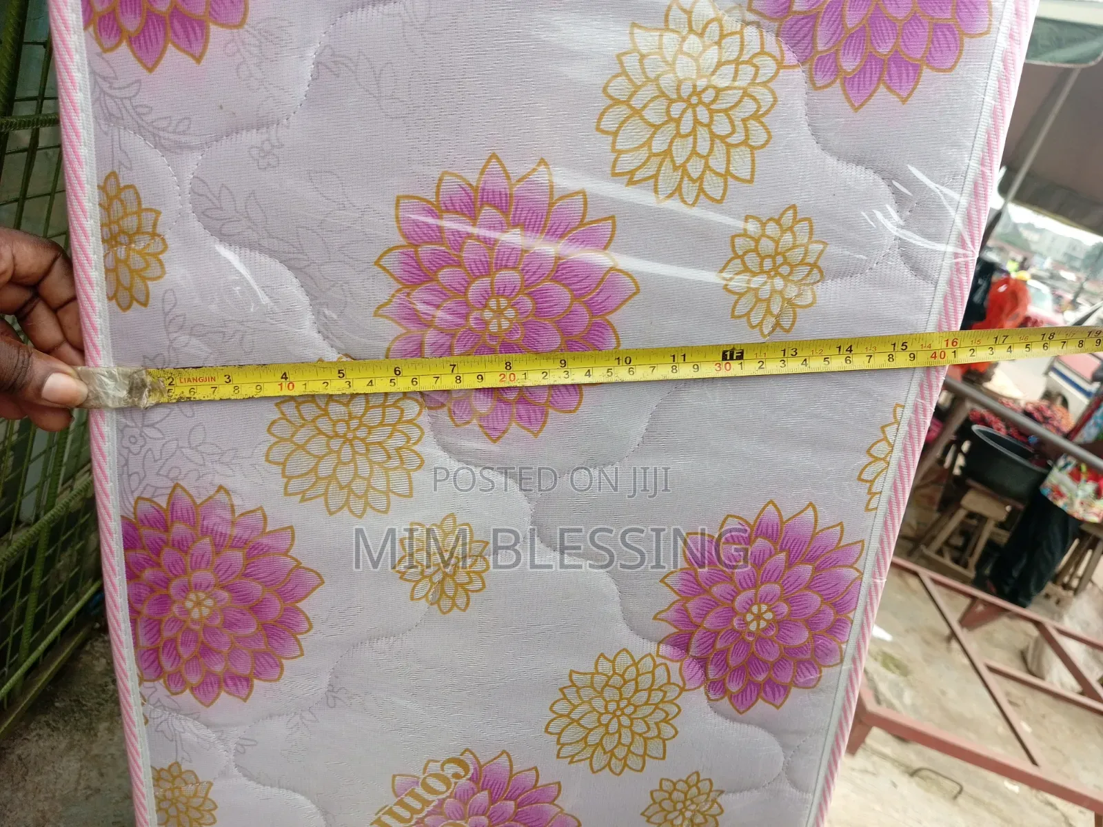 6 by 6ft by 16 Inches Semi Orthopedic Green Earth Mattress