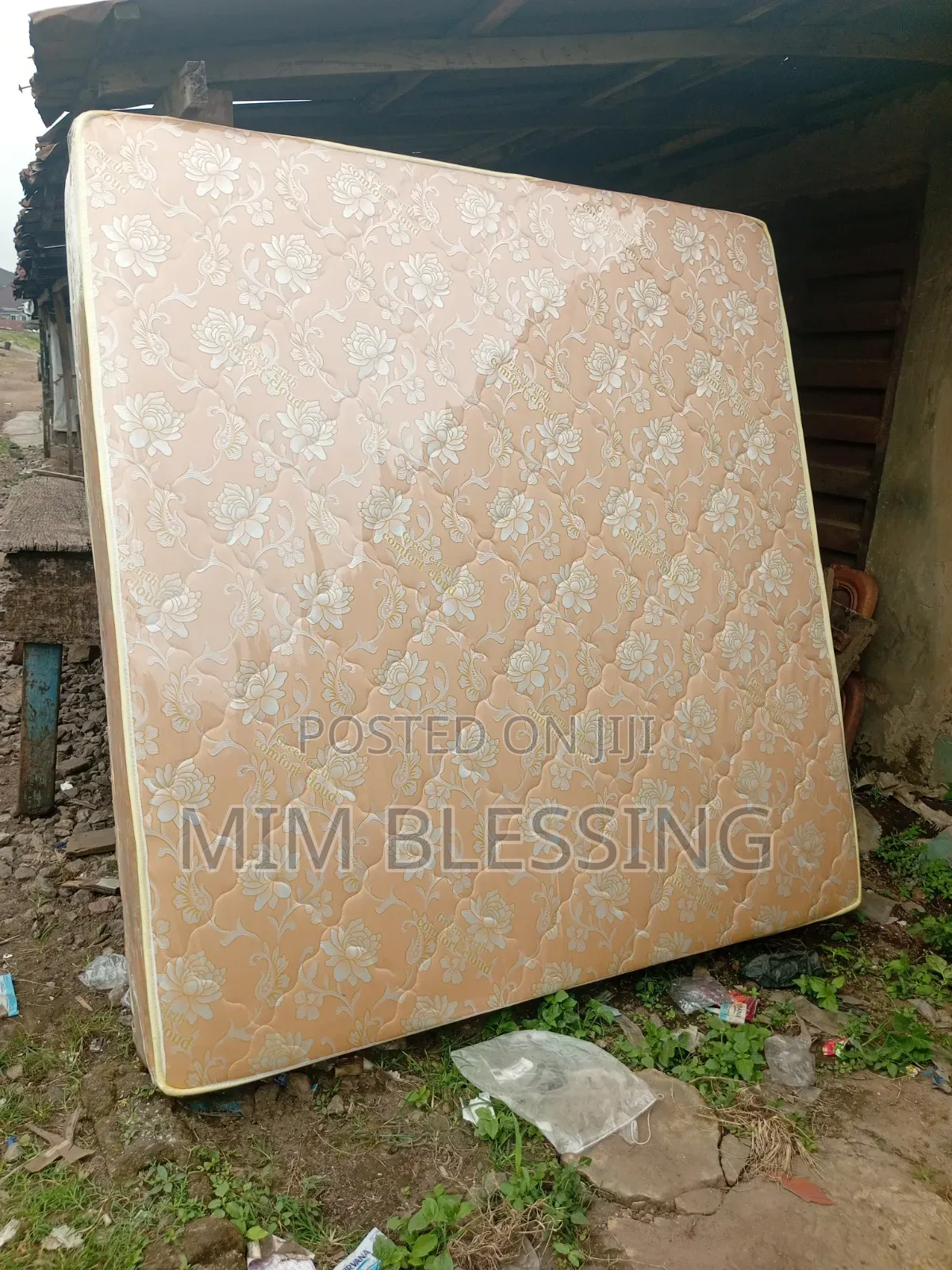 6 by 6ft by 16 Inches Semi Orthopedic Green Earth Mattress