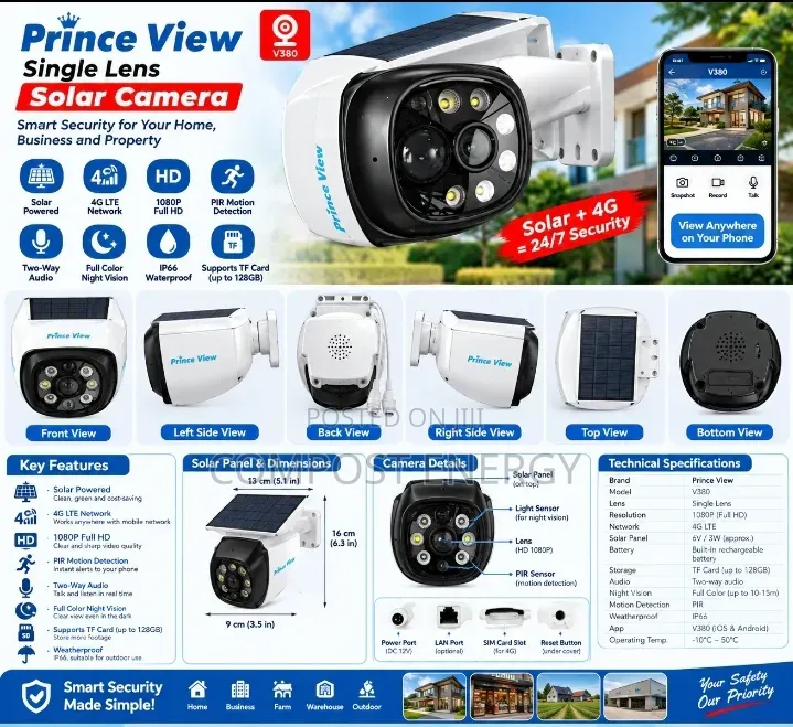 Prince View Single Lens Solar Camera