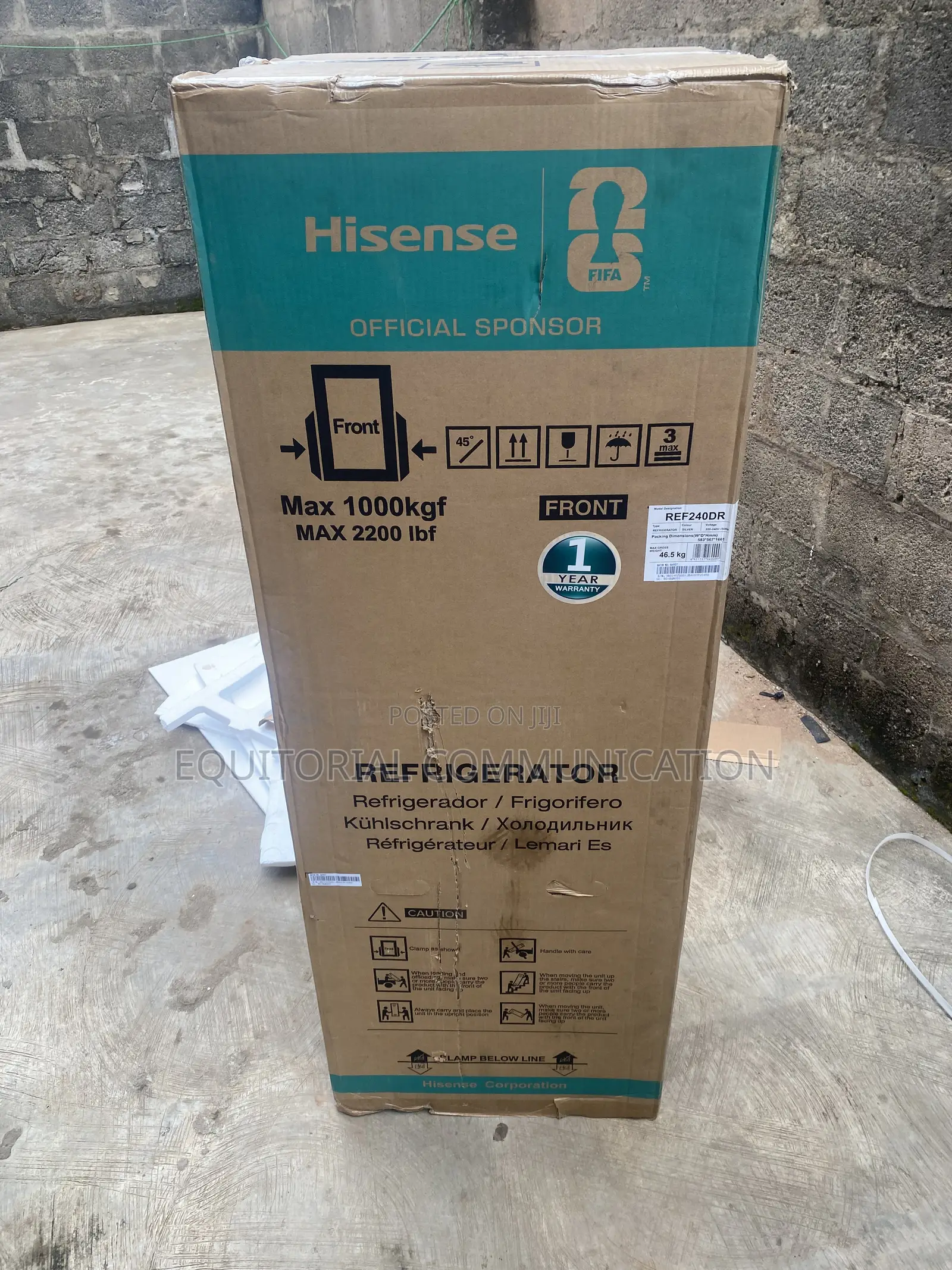 Hisense REF240DR 240L Fresh Food Top Freezer Fridge