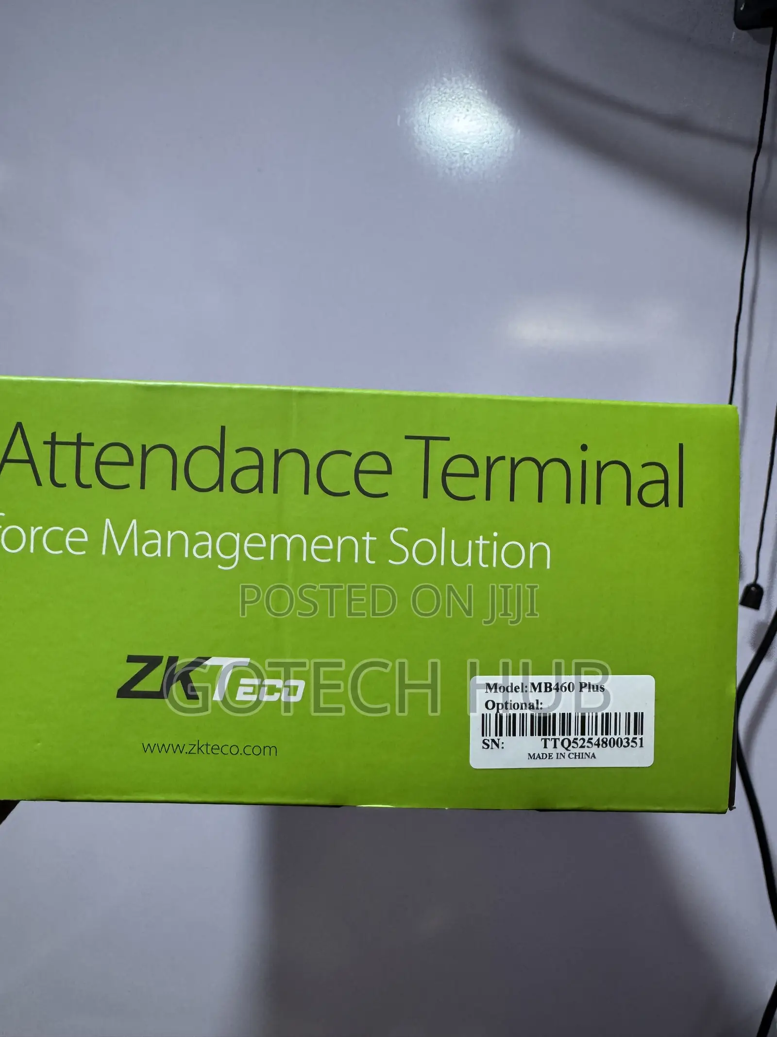 Zkteco MB460 Plus Time Attendance and Access Control Terminal
