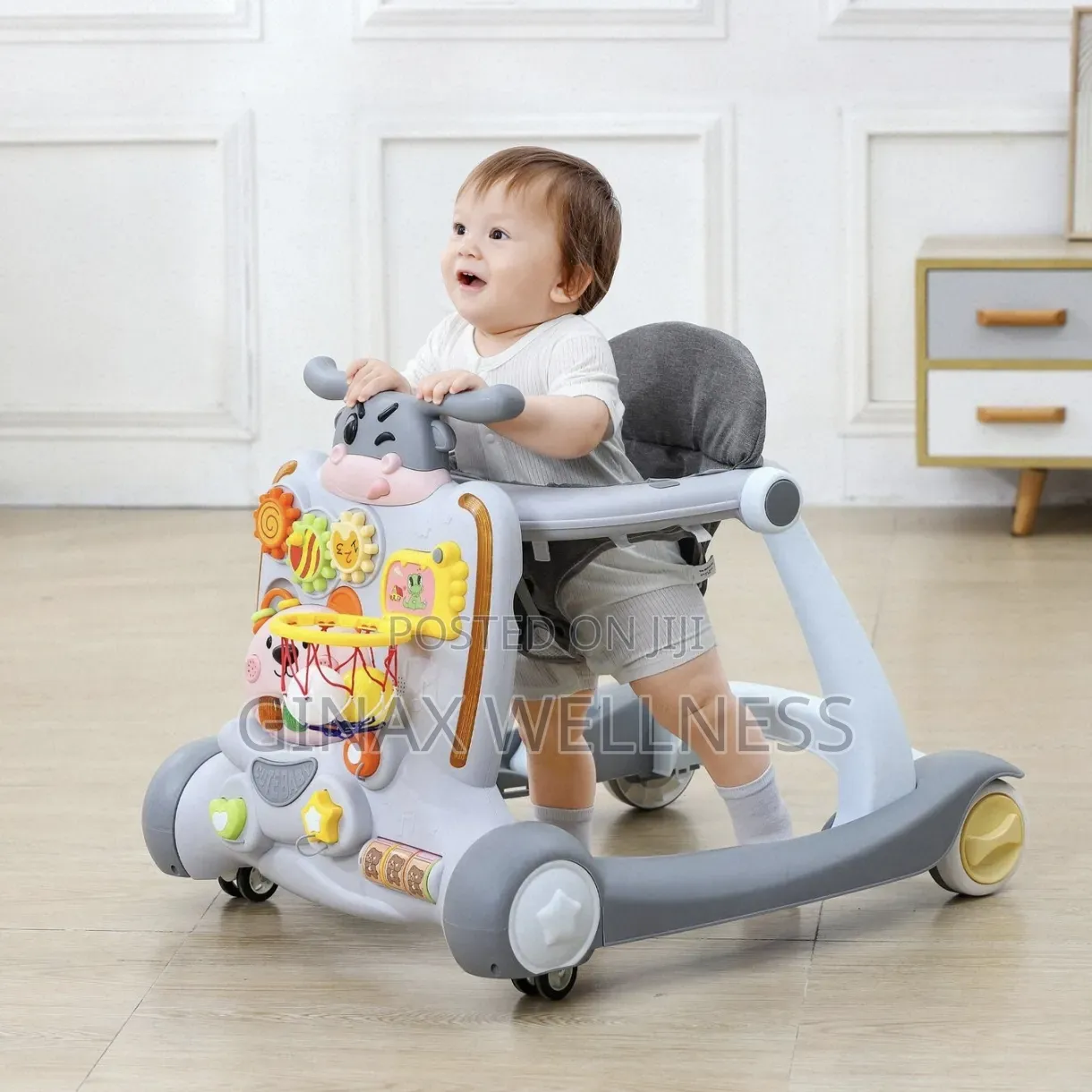 3-in-1 Baby Walker, Push Walker and Activity Toy With Music (6-24m))