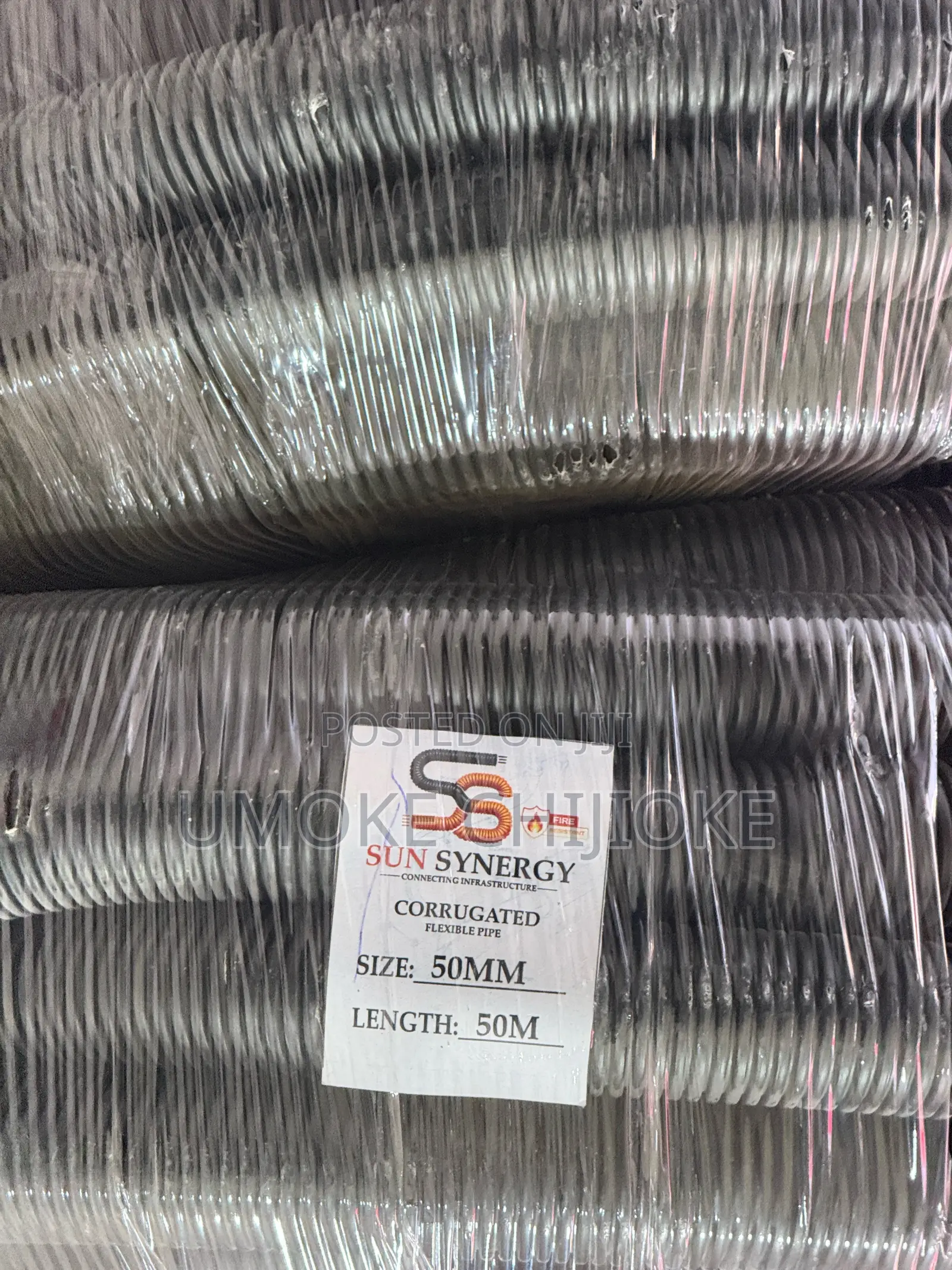 50mm Flexible Conduit Pipe 50m – Black