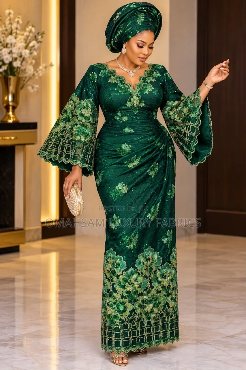 Velvet With Sequins Lace