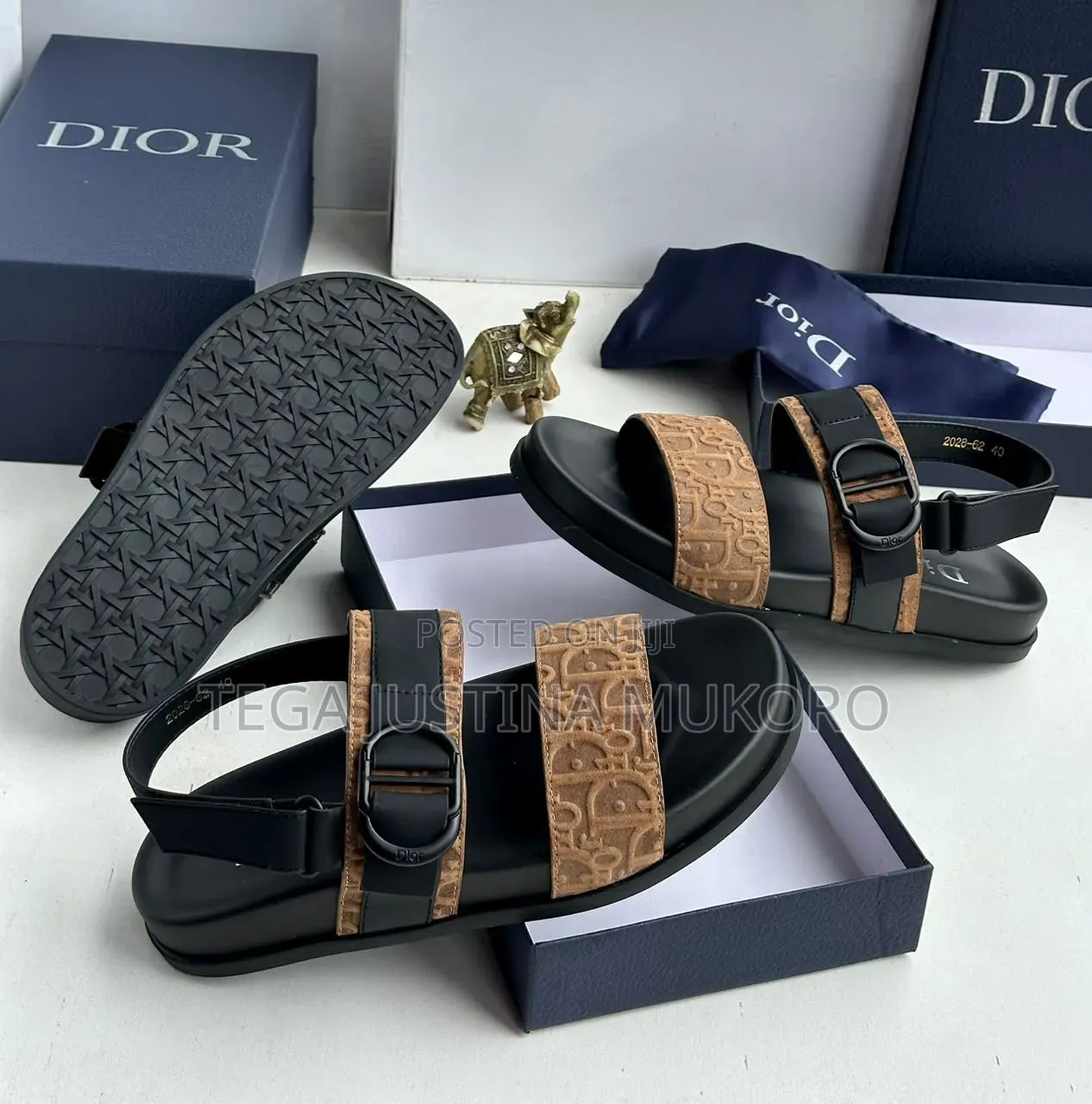 High Quality Dior Men's Leather Sandals