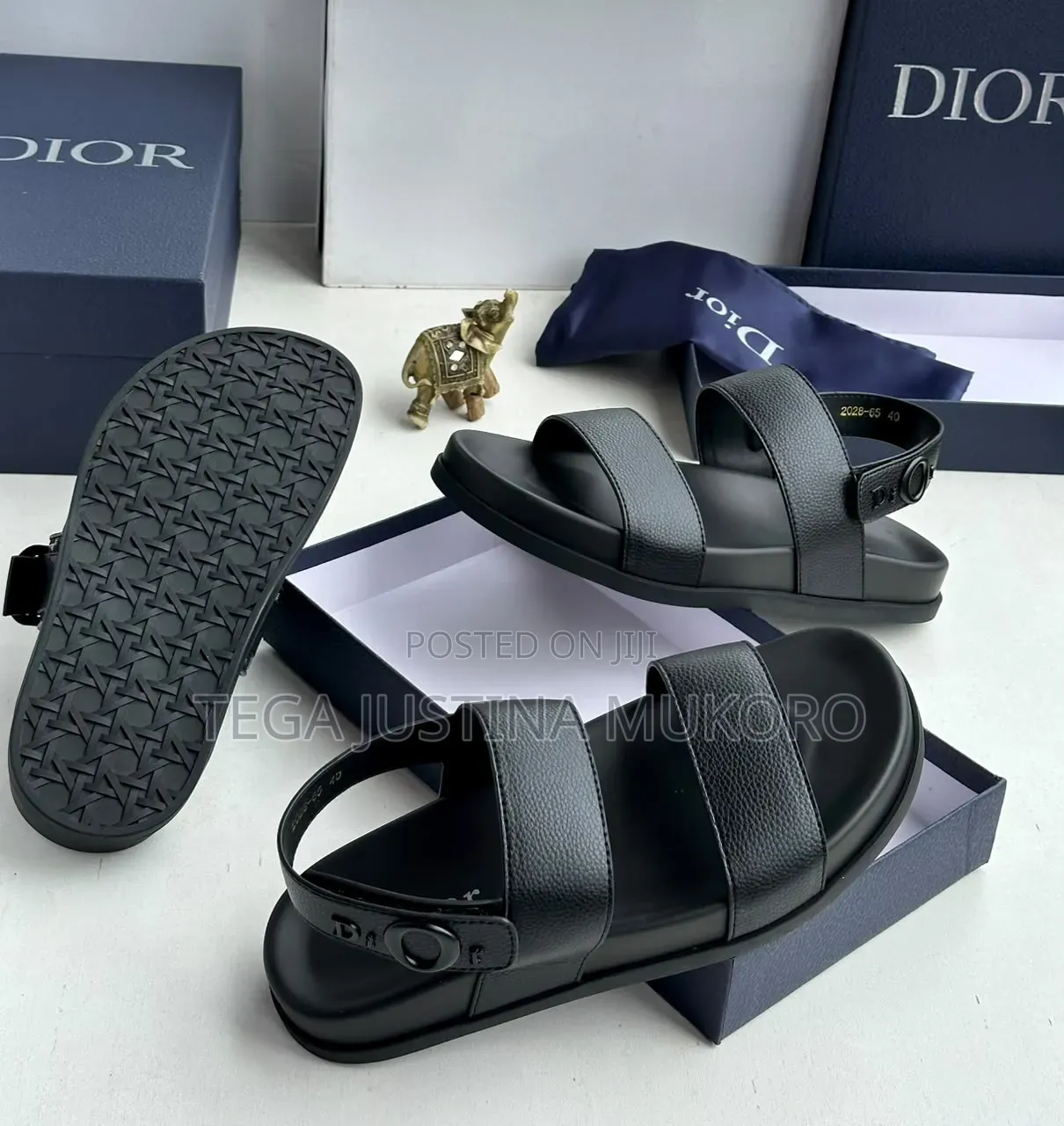 High Quality Dior Men's Leather Sandals