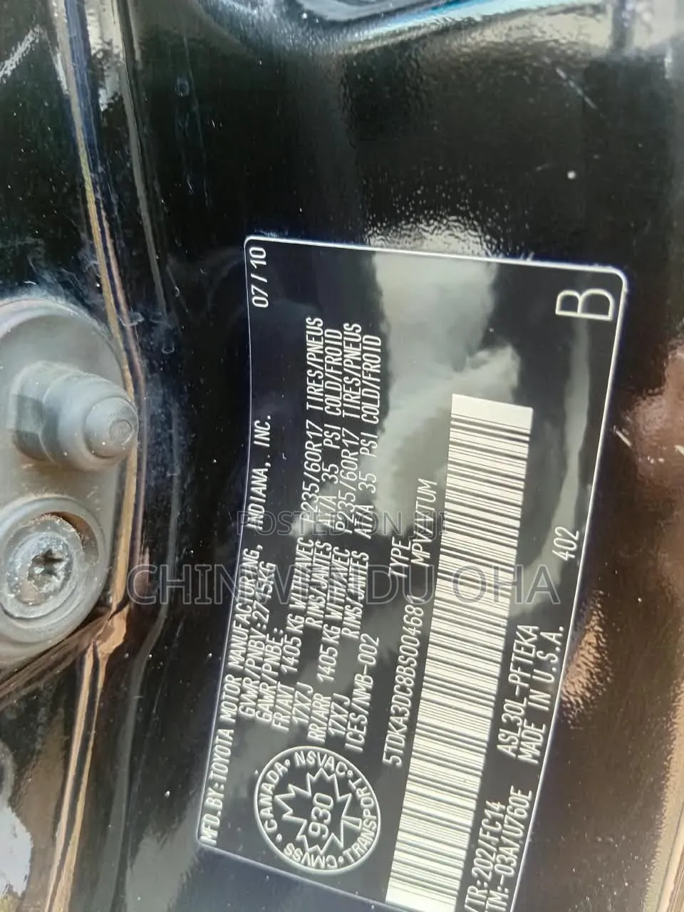 Toyota Sienna 2010 Black