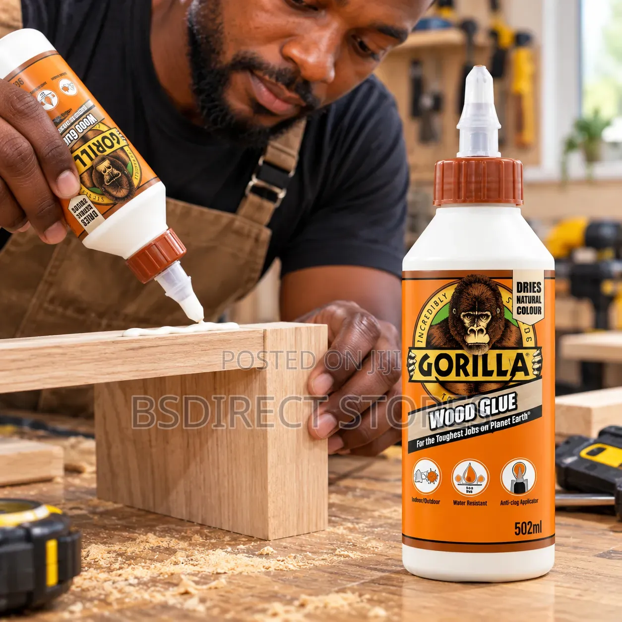 Gorilla Glue Water Resistant Fast Drying Wood Glue 532ml