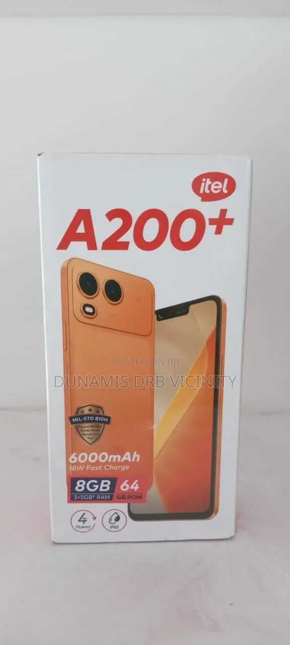 New Itel A200+ 128 GB Silver