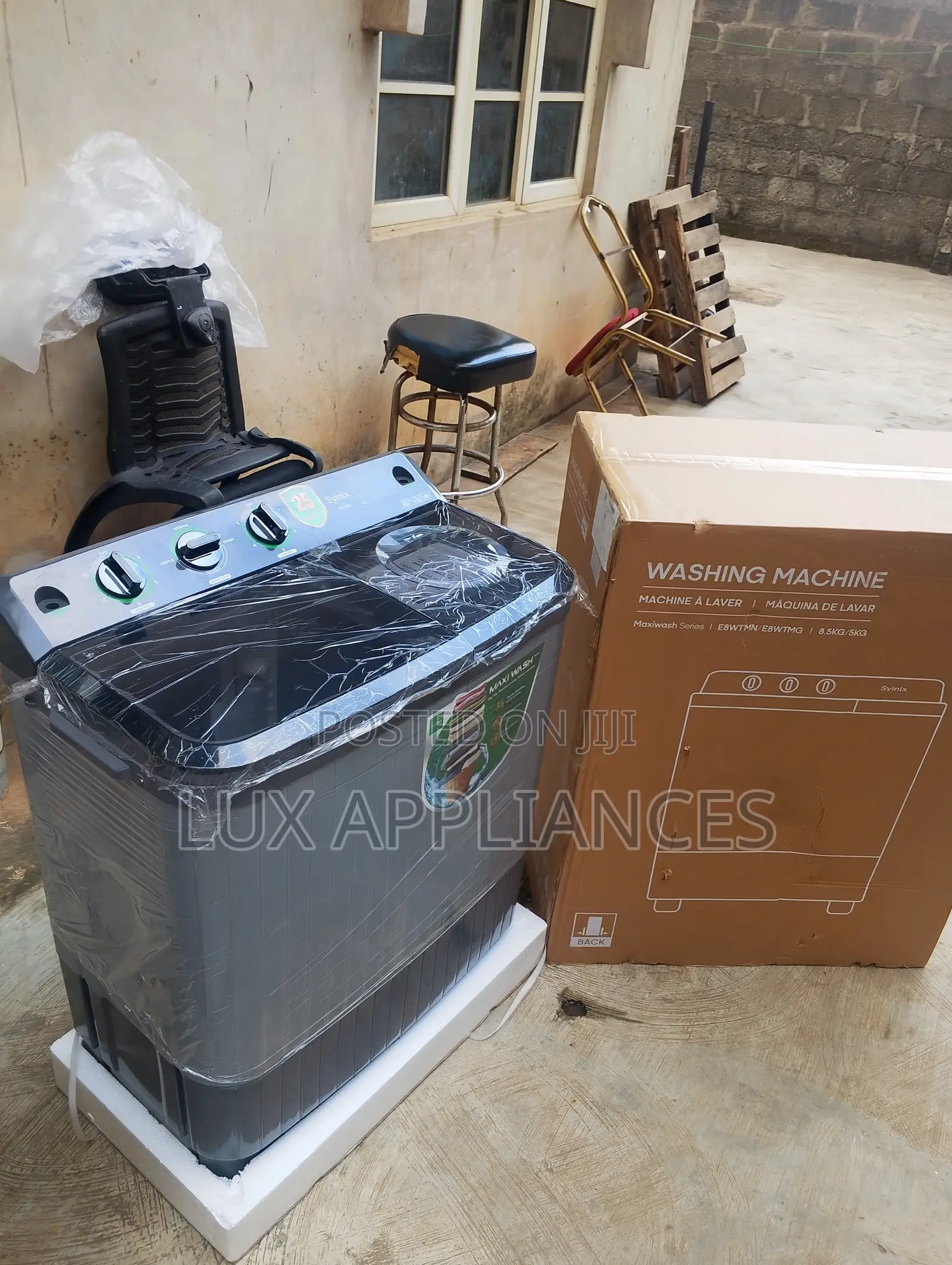 Syinix 8.5kg Semi Automatic Laundry Machine for Family Use